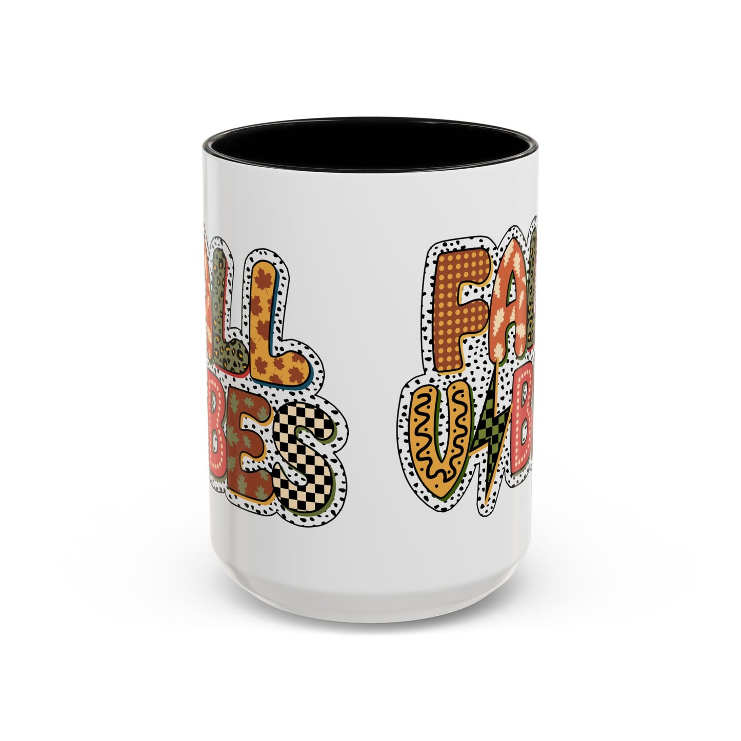 Fall Vibes Cute Accent Coffee Mug (11, 15oz)