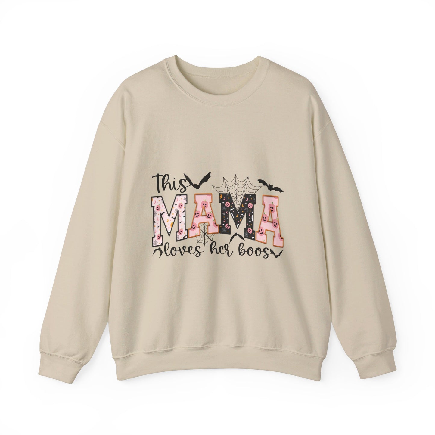 This Mama Loves Her Boos Halloween/ Fall Unisex Heavy Blend™ Crewneck Sweatshirt