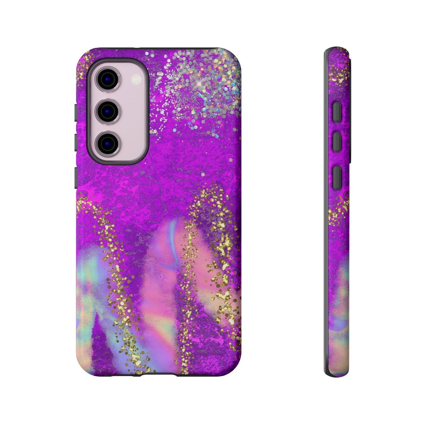 Purple galaxy swirl Iphone/Galaxy  Tough Case