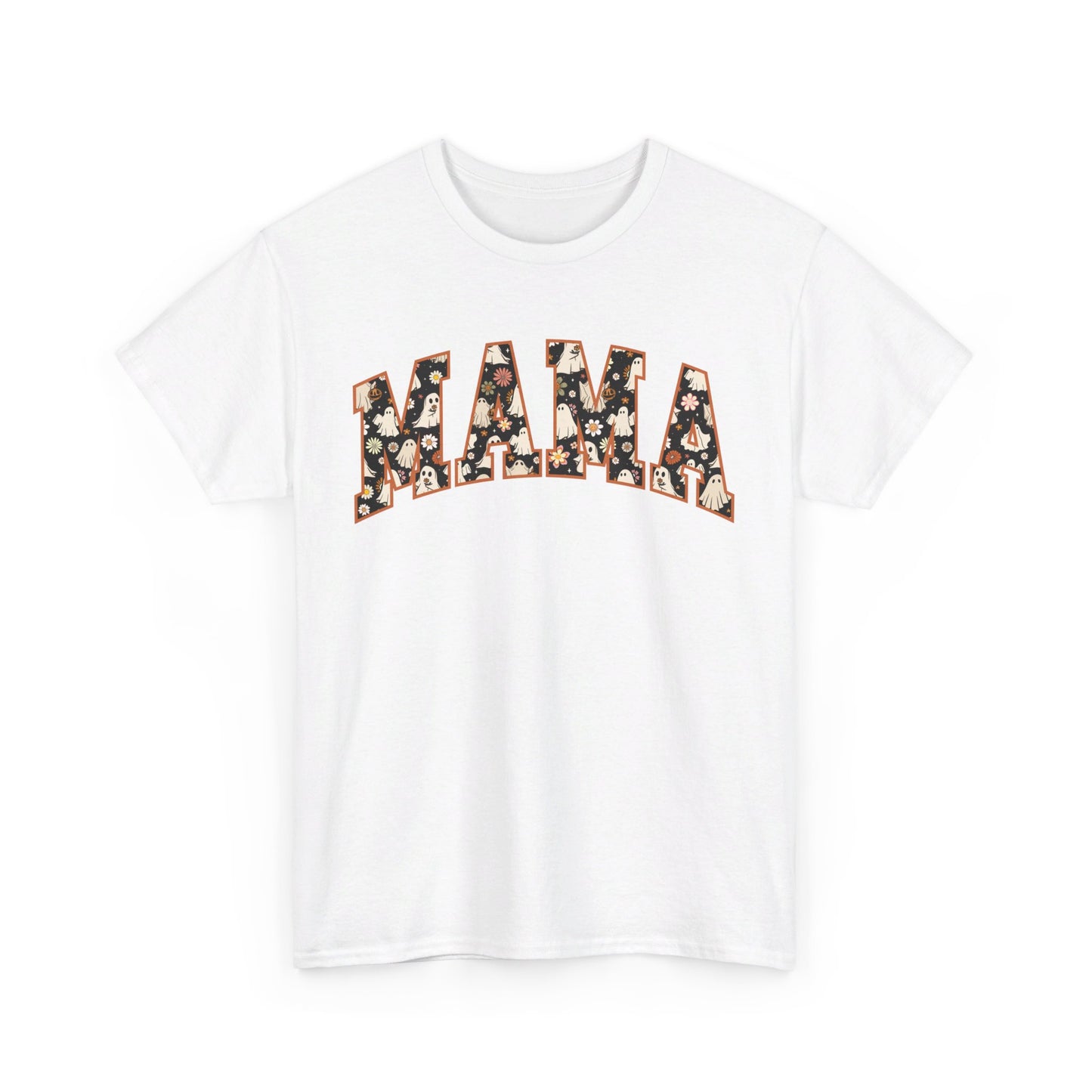 Mama Halloween fall T shirt cute  Cotton Tee