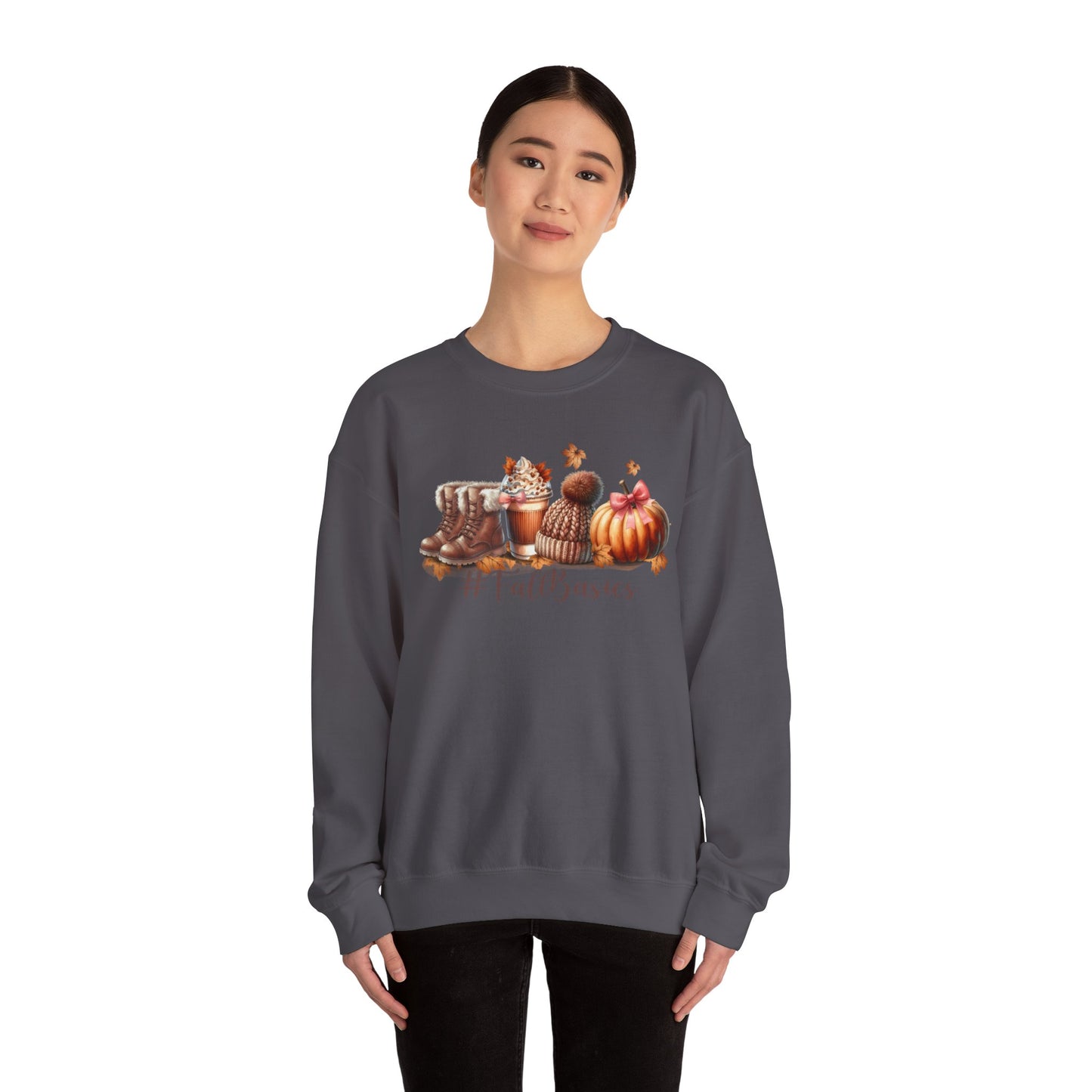 Fall basics Fall Vibes Sweatshirt - Sweater Weather - Fall Sweatshirt - Fall Crewneck - Comfy Sweatshirt - Football Sweatshirt