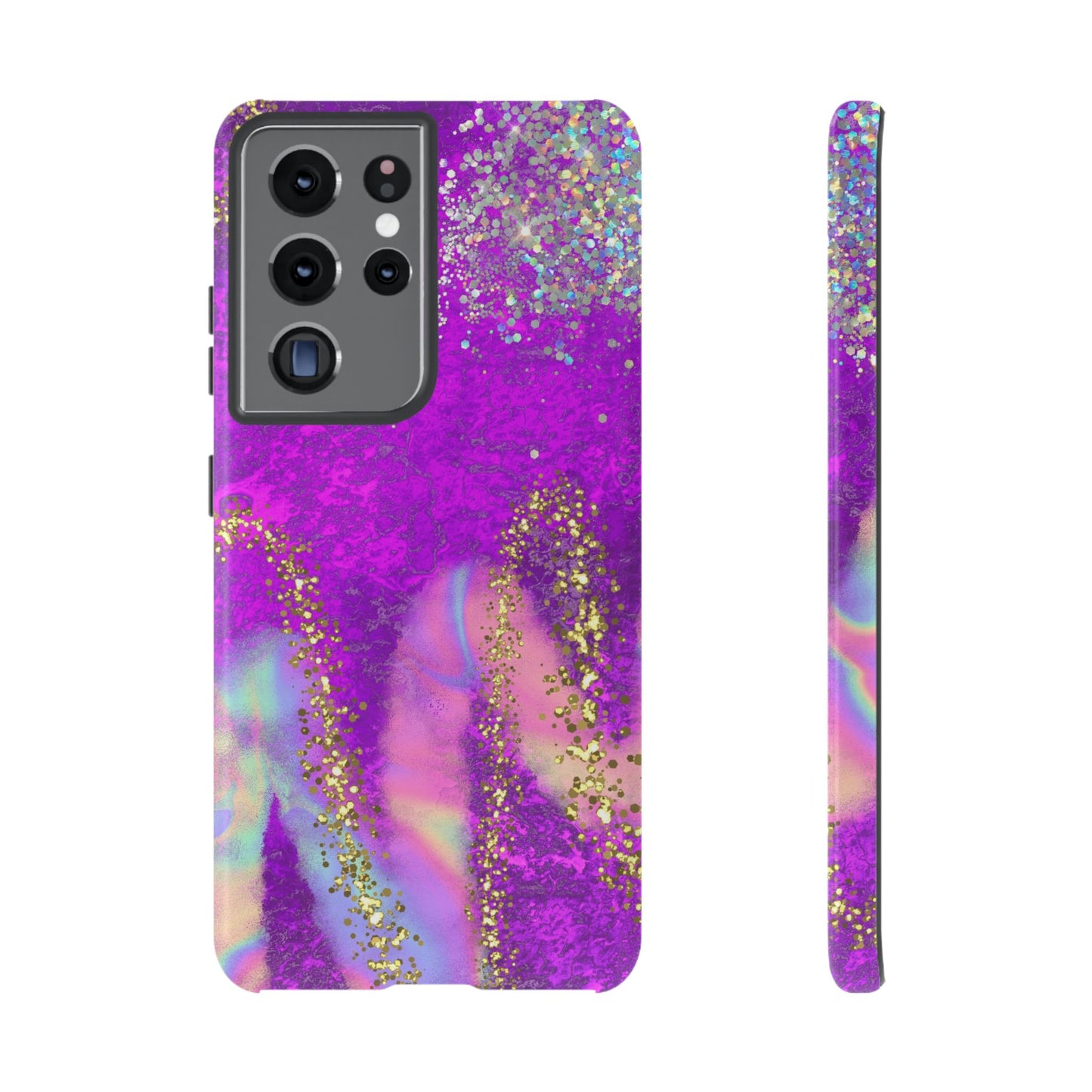 Purple galaxy swirl Iphone/Galaxy  Tough Case