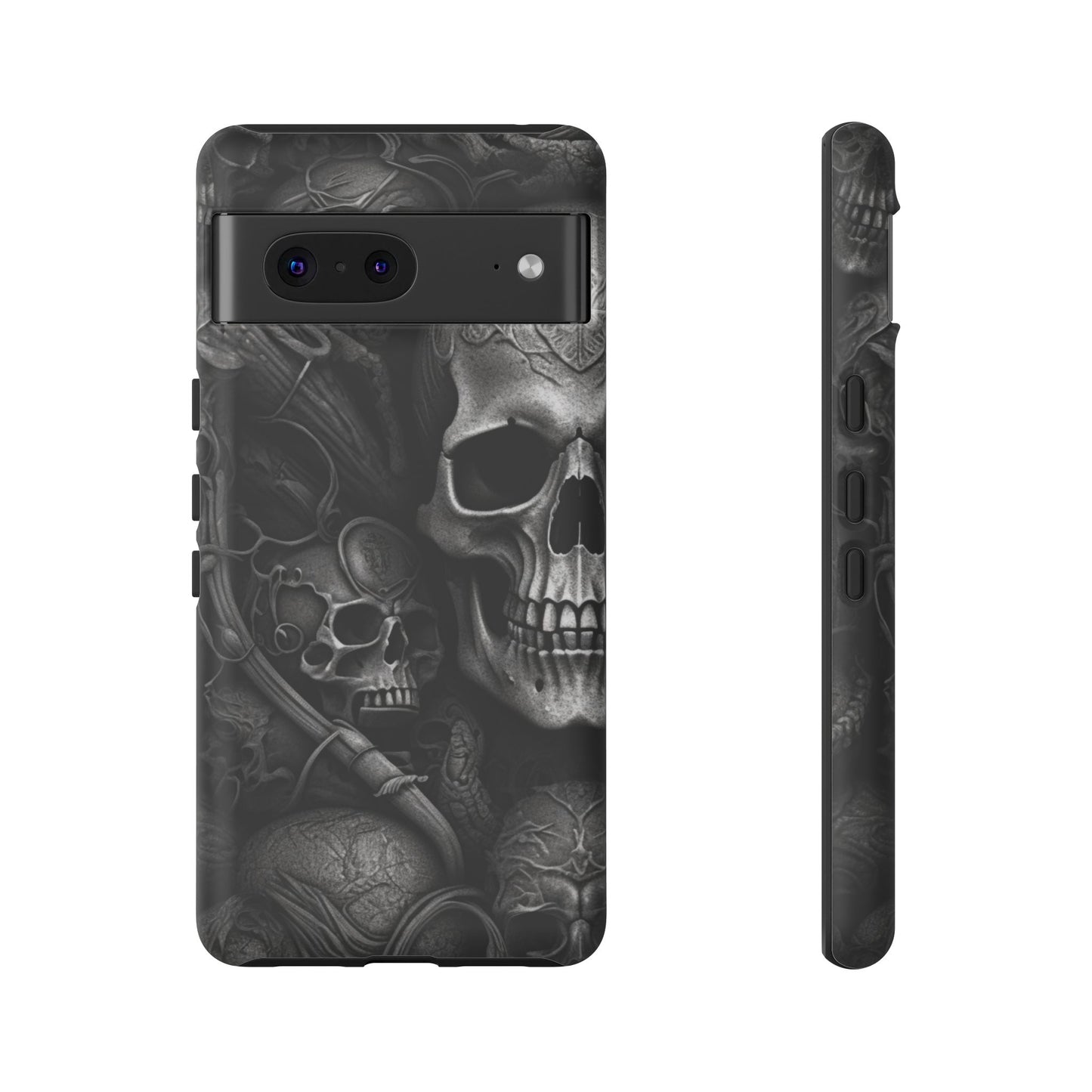 Black skull  Tough Cases