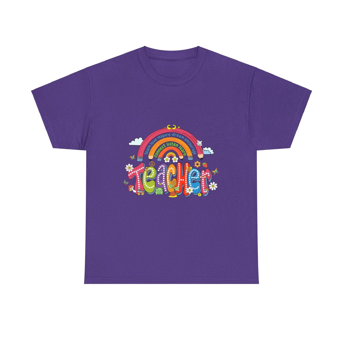 Teacher Rainbow Unisex Tee - Cute Design