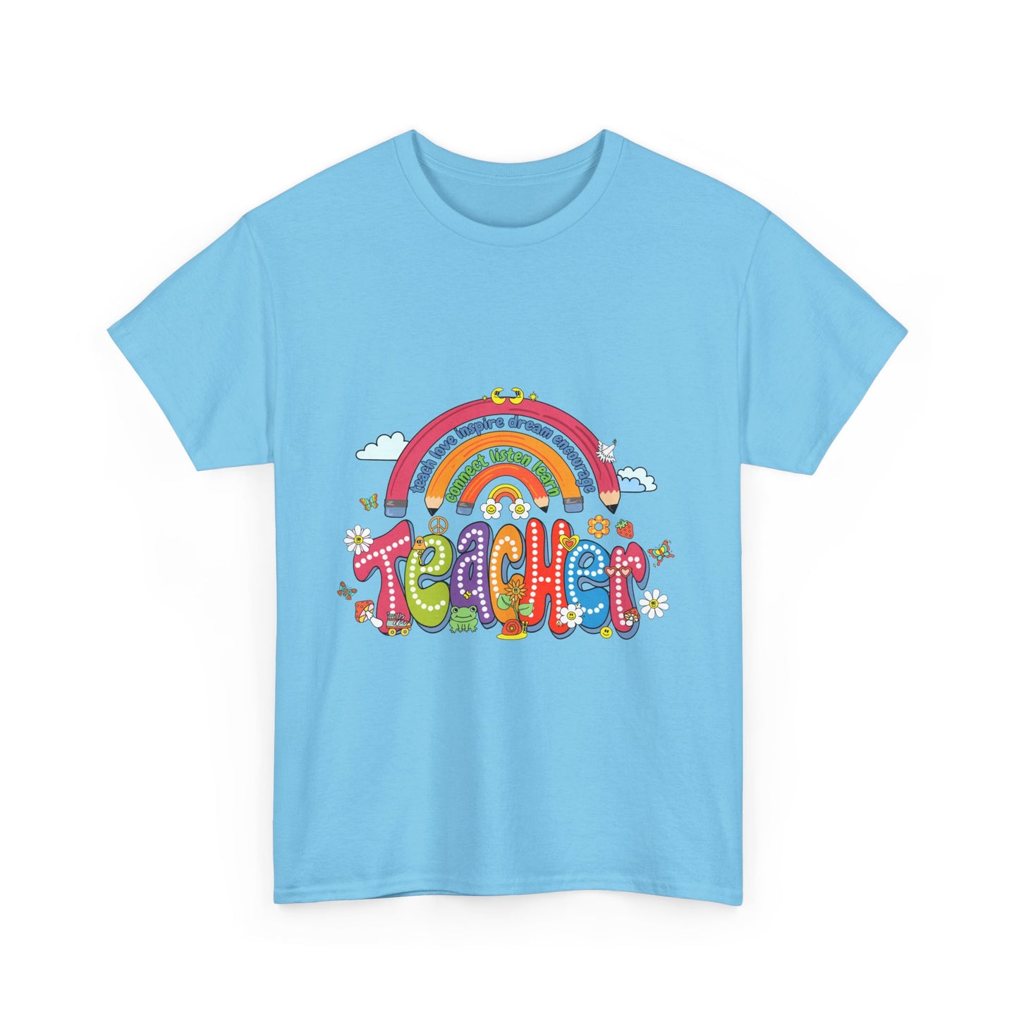 Teacher Rainbow Unisex Tee - Cute Design