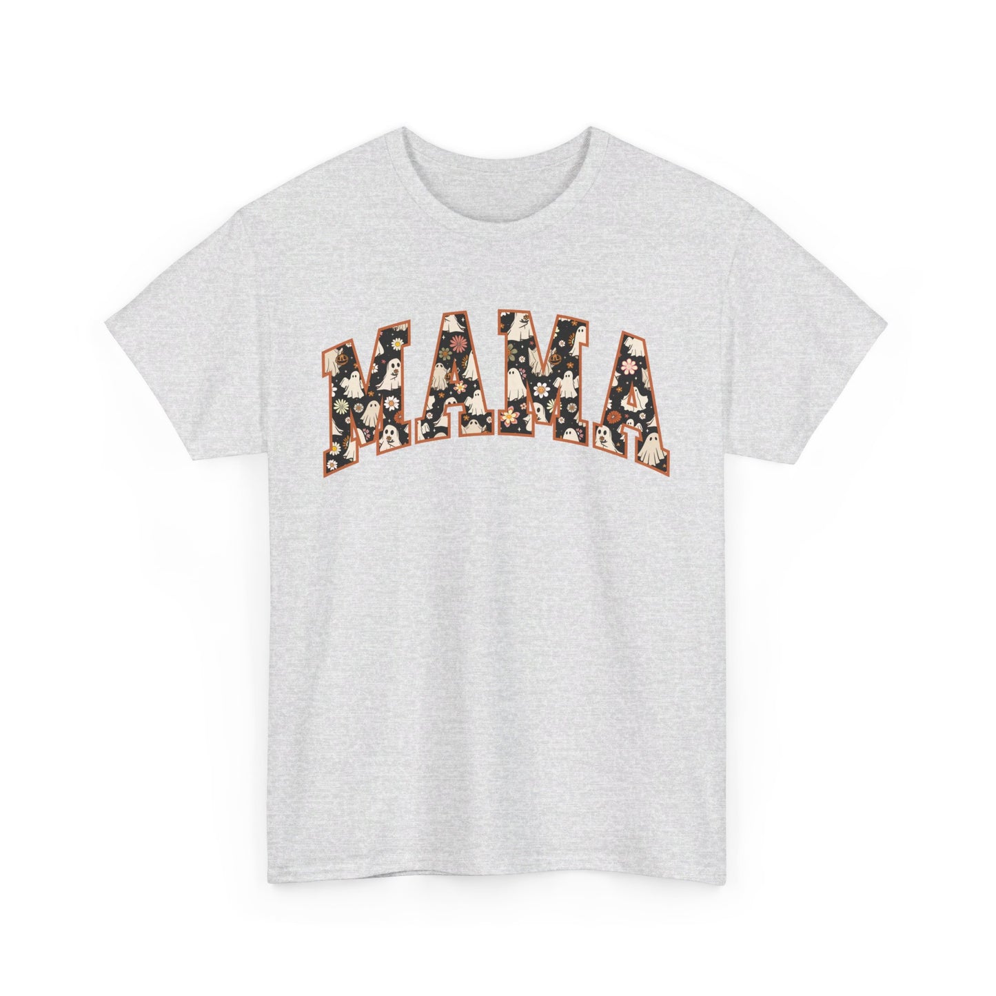 Mama Halloween fall T shirt cute  Cotton Tee