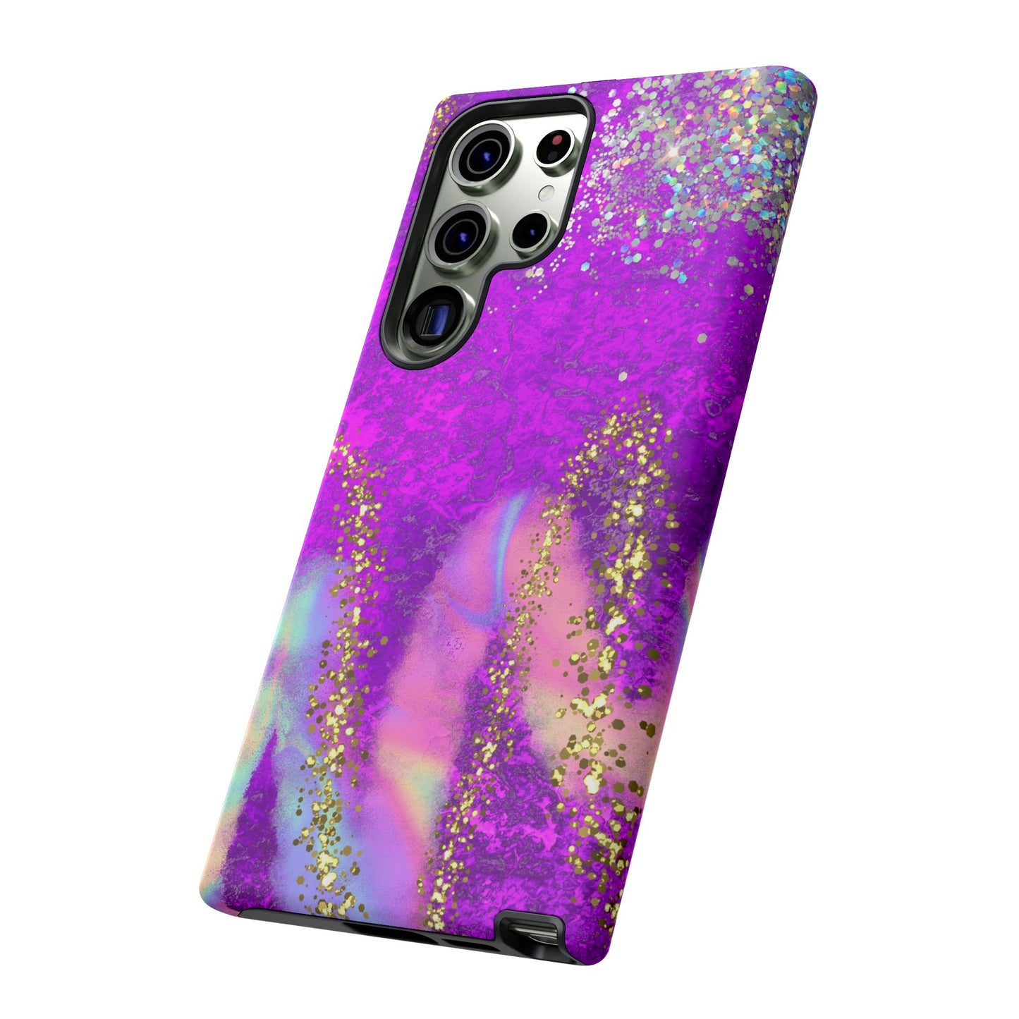 Purple galaxy swirl Iphone/Galaxy  Tough Case