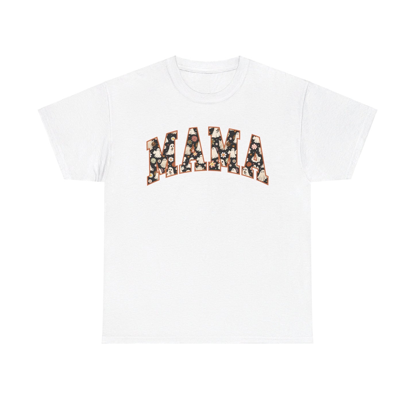 Mama Halloween fall T shirt cute  Cotton Tee