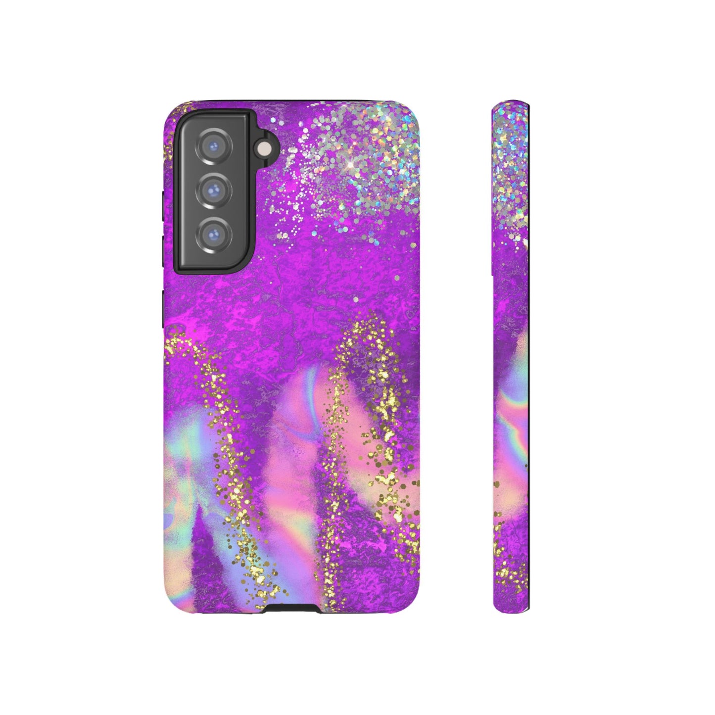 Purple galaxy swirl Iphone/Galaxy  Tough Case