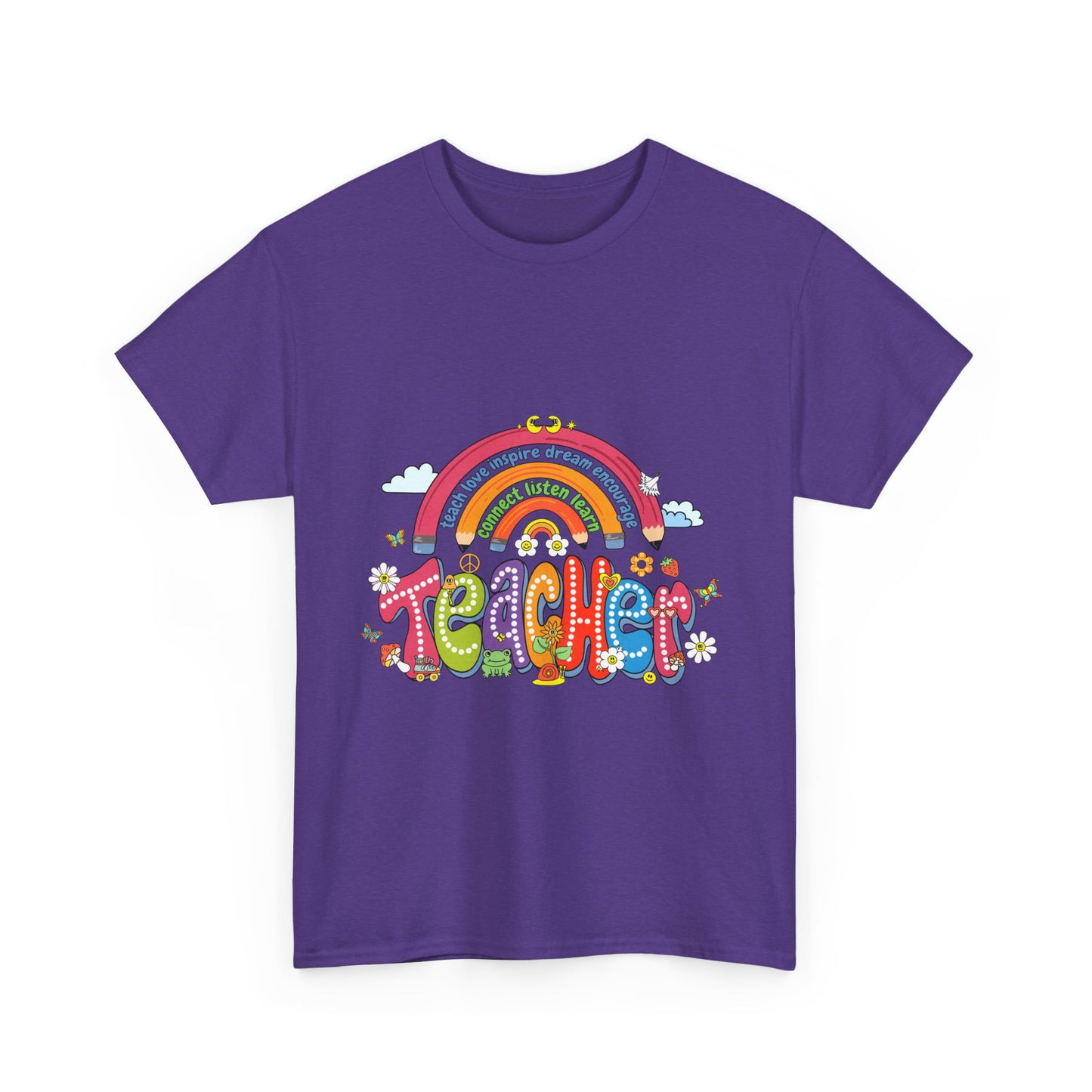 Teacher Rainbow Unisex Tee - Cute Design