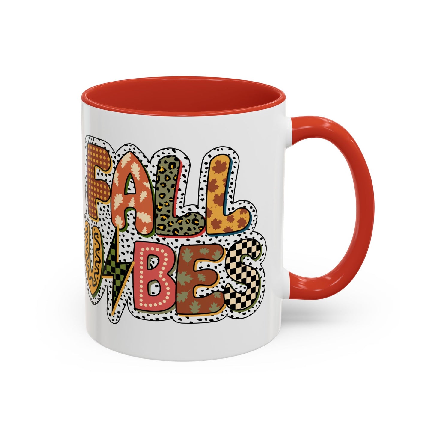 Fall Vibes Cute Accent Coffee Mug (11, 15oz)