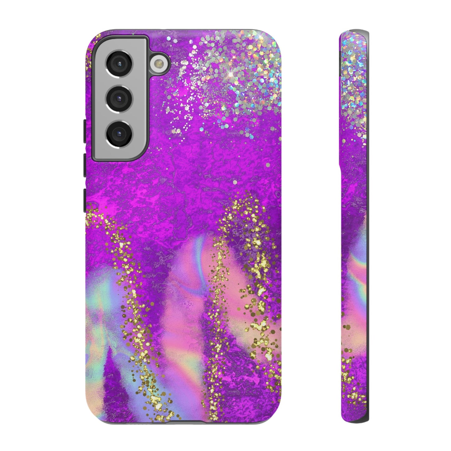 Purple galaxy swirl Iphone/Galaxy  Tough Case