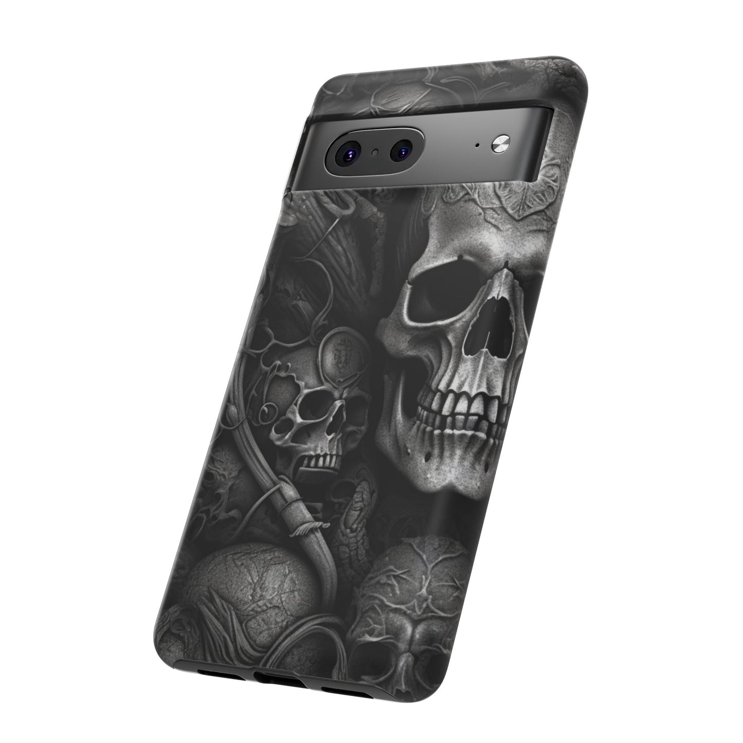 Black skull  Tough Cases