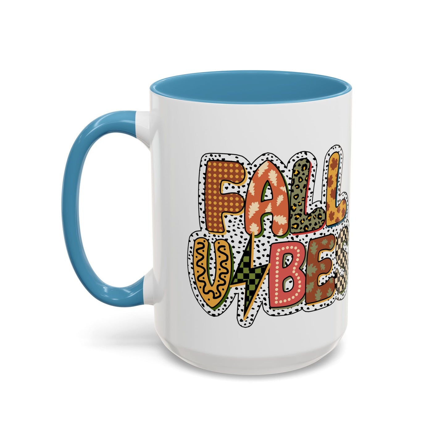 Fall Vibes Cute Accent Coffee Mug (11, 15oz)