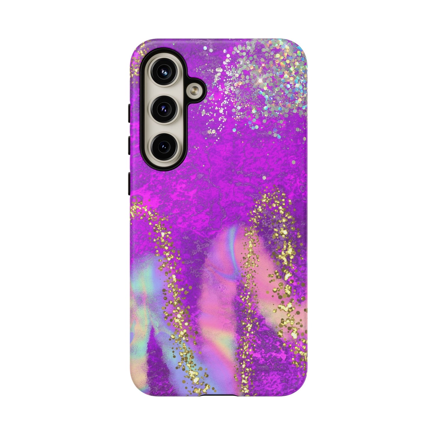 Purple galaxy swirl Iphone/Galaxy  Tough Case