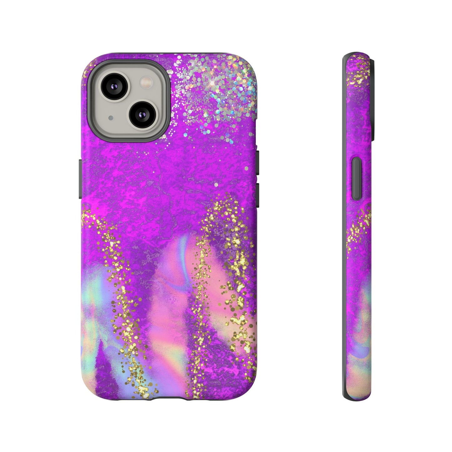 Purple galaxy swirl Iphone/Galaxy  Tough Case