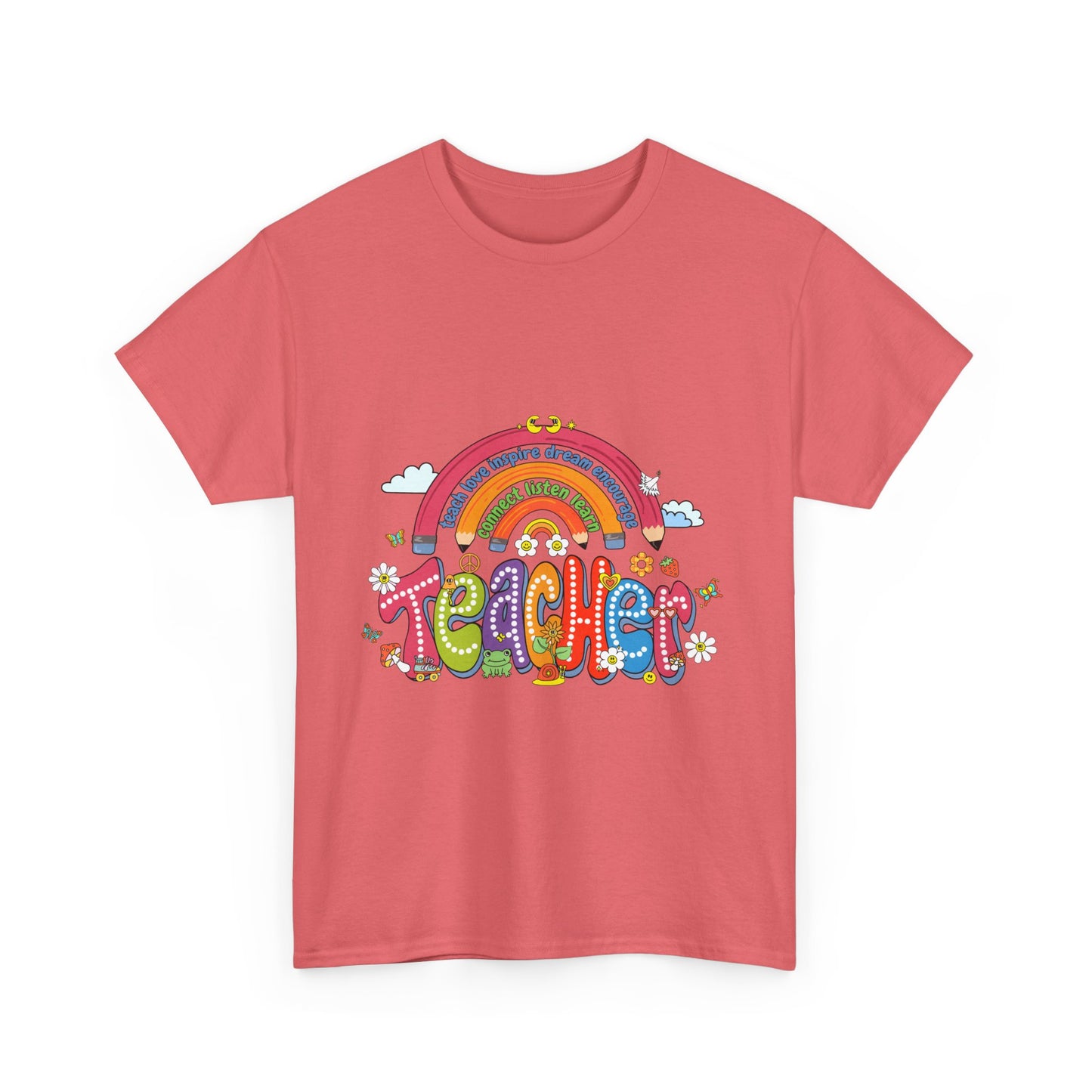 Teacher Rainbow Unisex Tee - Cute Design