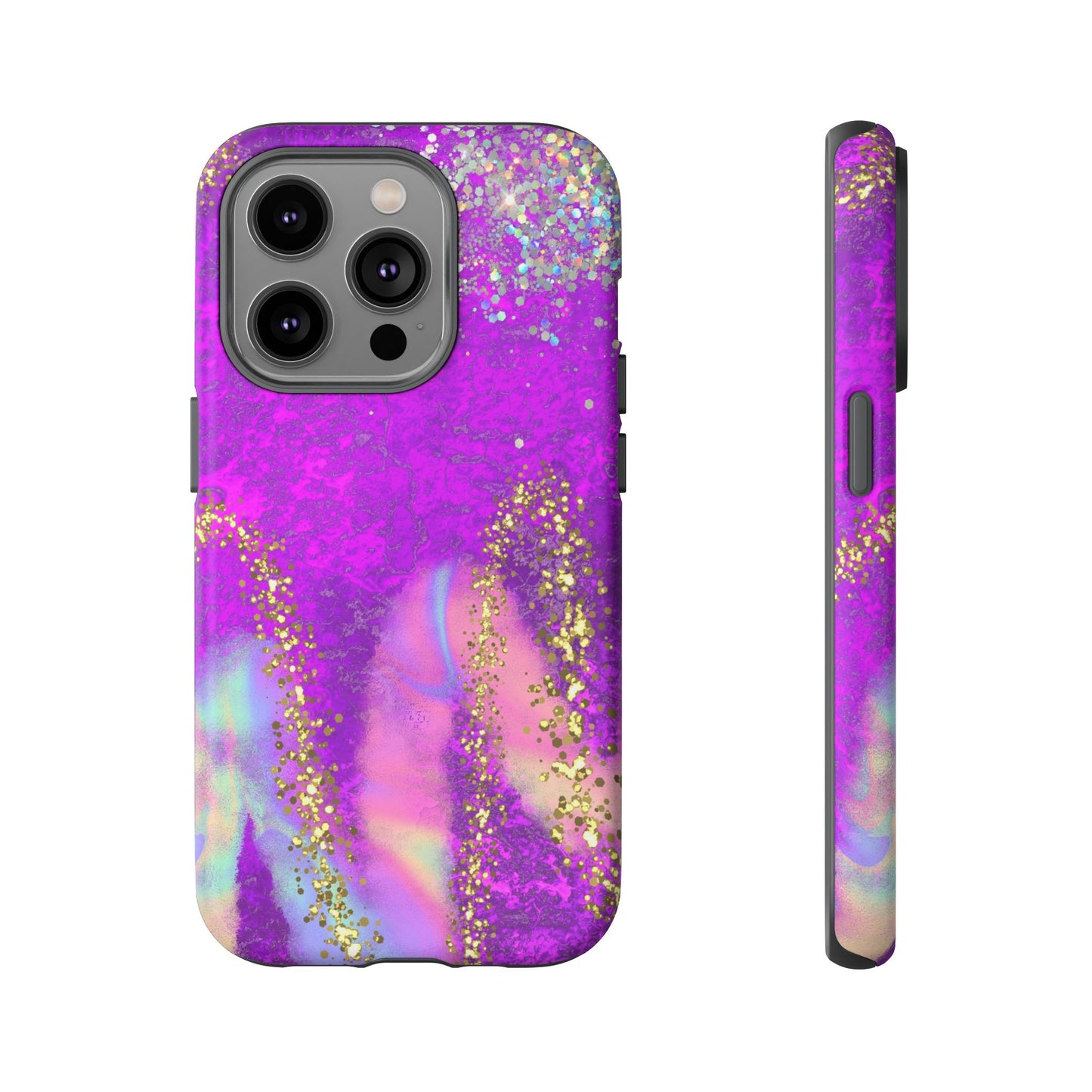 Purple galaxy swirl Iphone/Galaxy  Tough Case