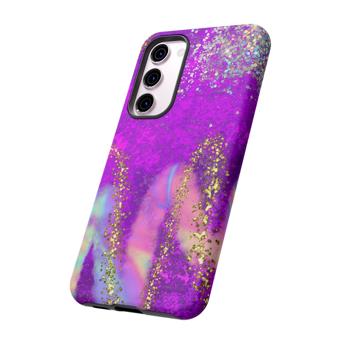 Purple galaxy swirl Iphone/Galaxy  Tough Case