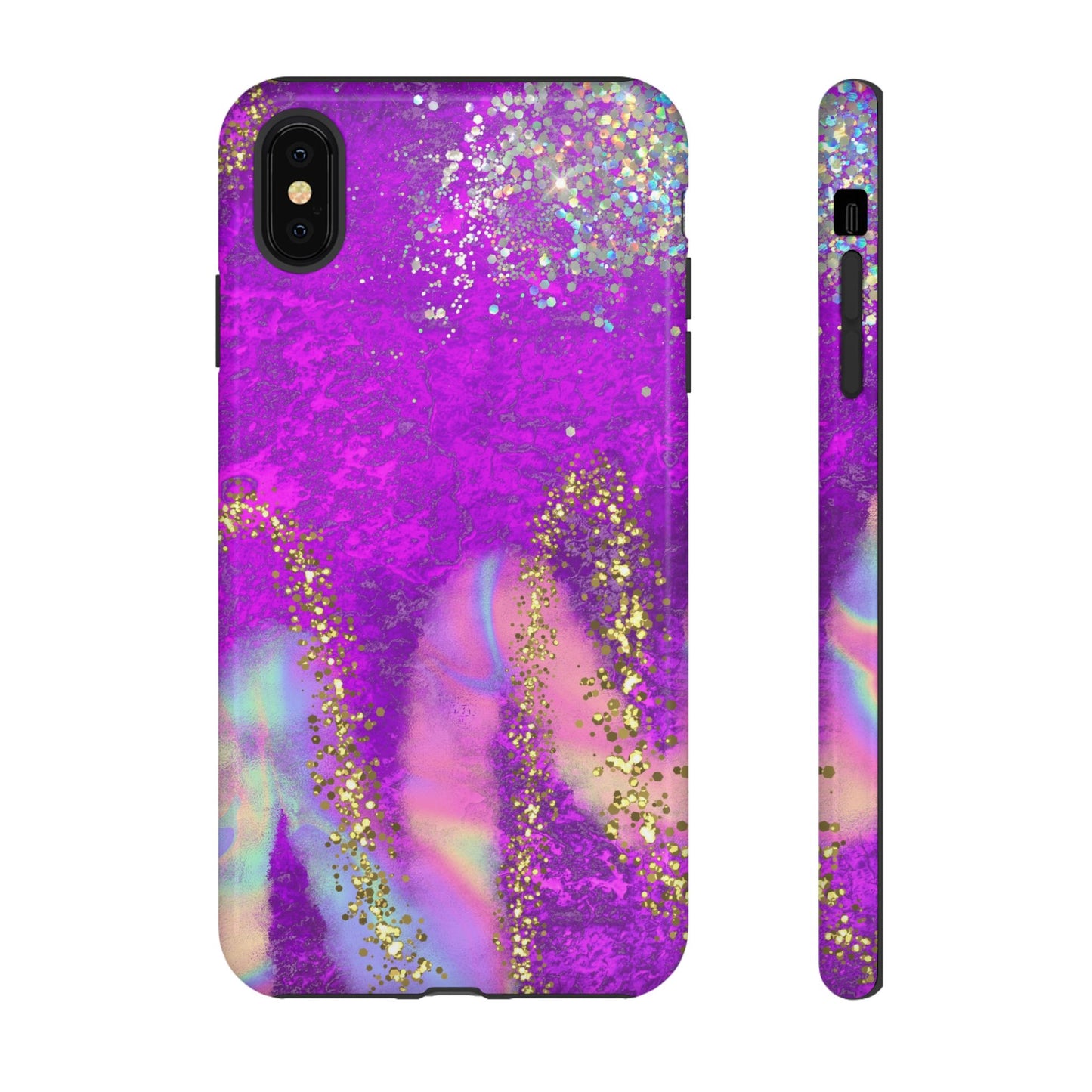 Purple galaxy swirl Iphone/Galaxy  Tough Case