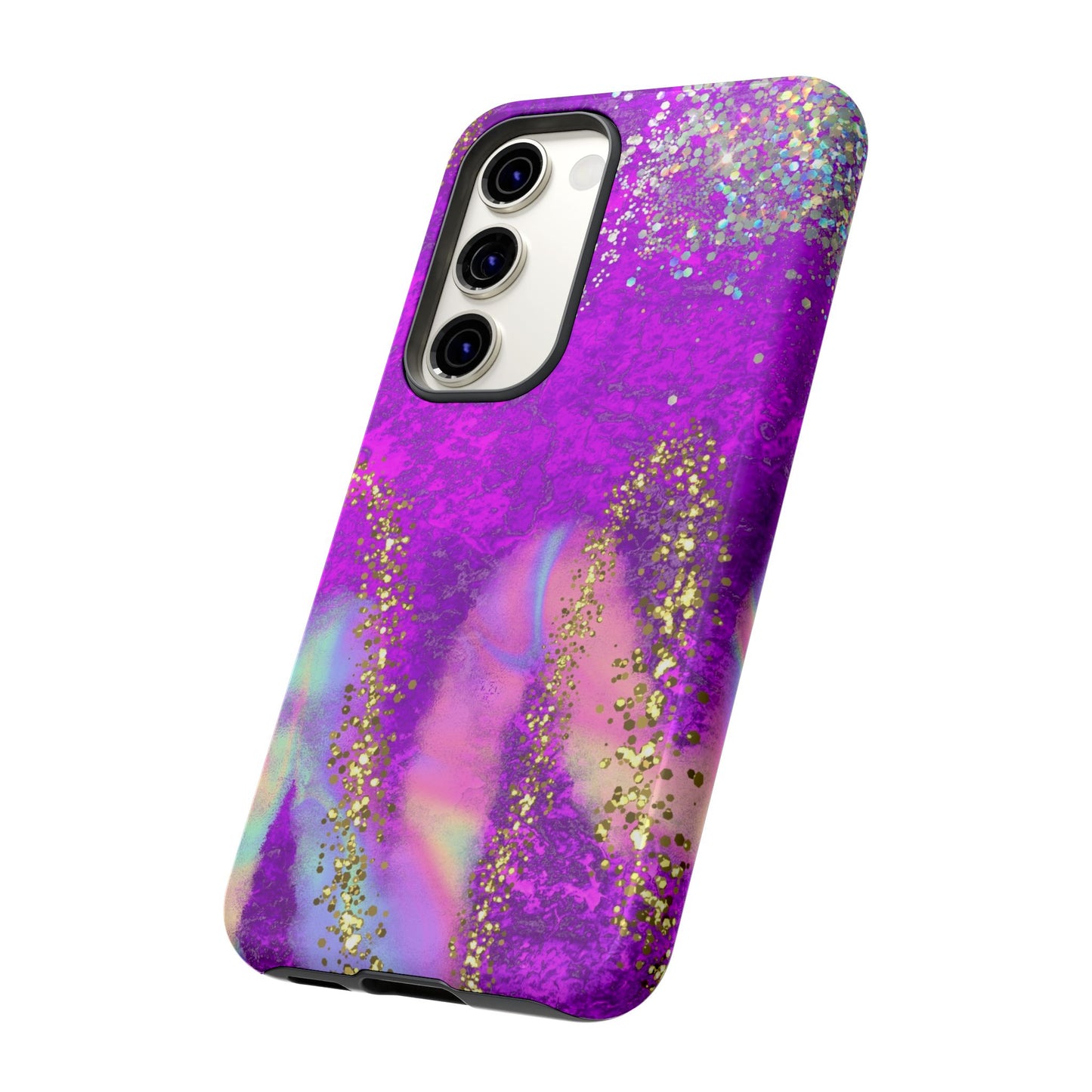 Purple galaxy swirl Iphone/Galaxy  Tough Case