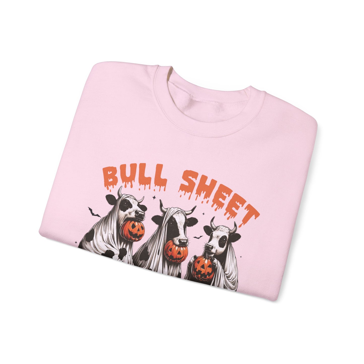 Bull Sheet Cow Lover Club sweat-Shirt, Funny Halloween Ghost Cow Shirt, Spooky Halloween Pumpkin Season Gift for Cow Lover, Cow Halloween Shirt