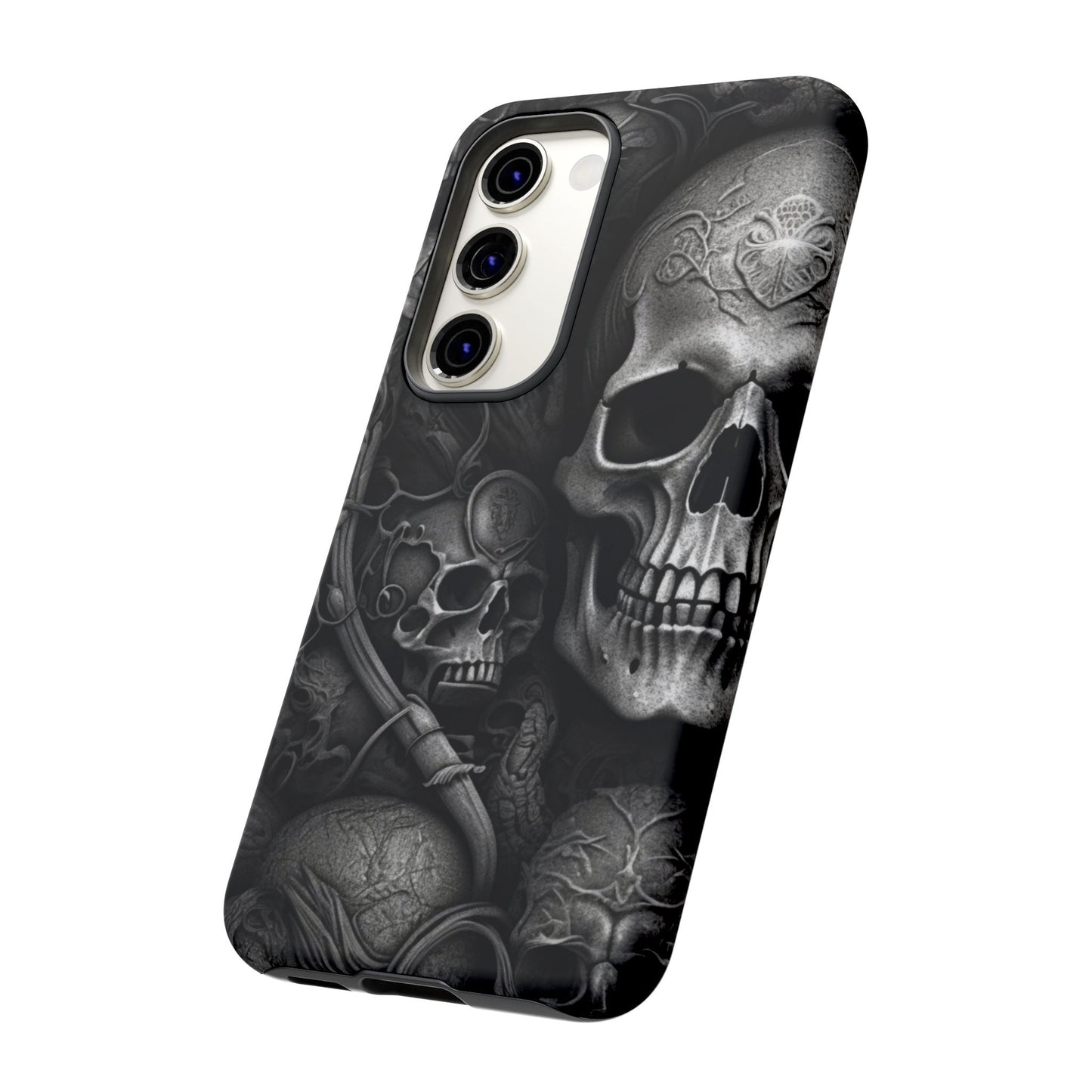 Black skull  Tough Cases