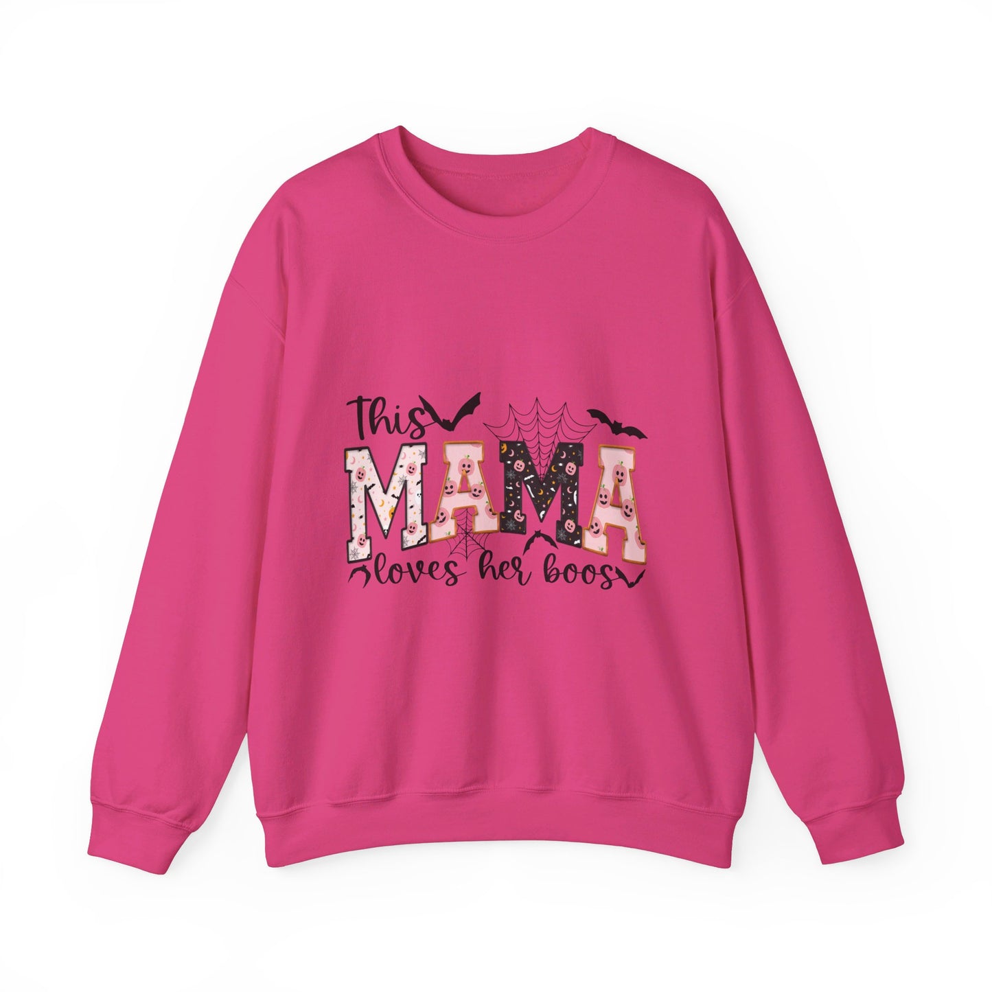 This Mama Loves Her Boos Halloween/ Fall Unisex Heavy Blend™ Crewneck Sweatshirt