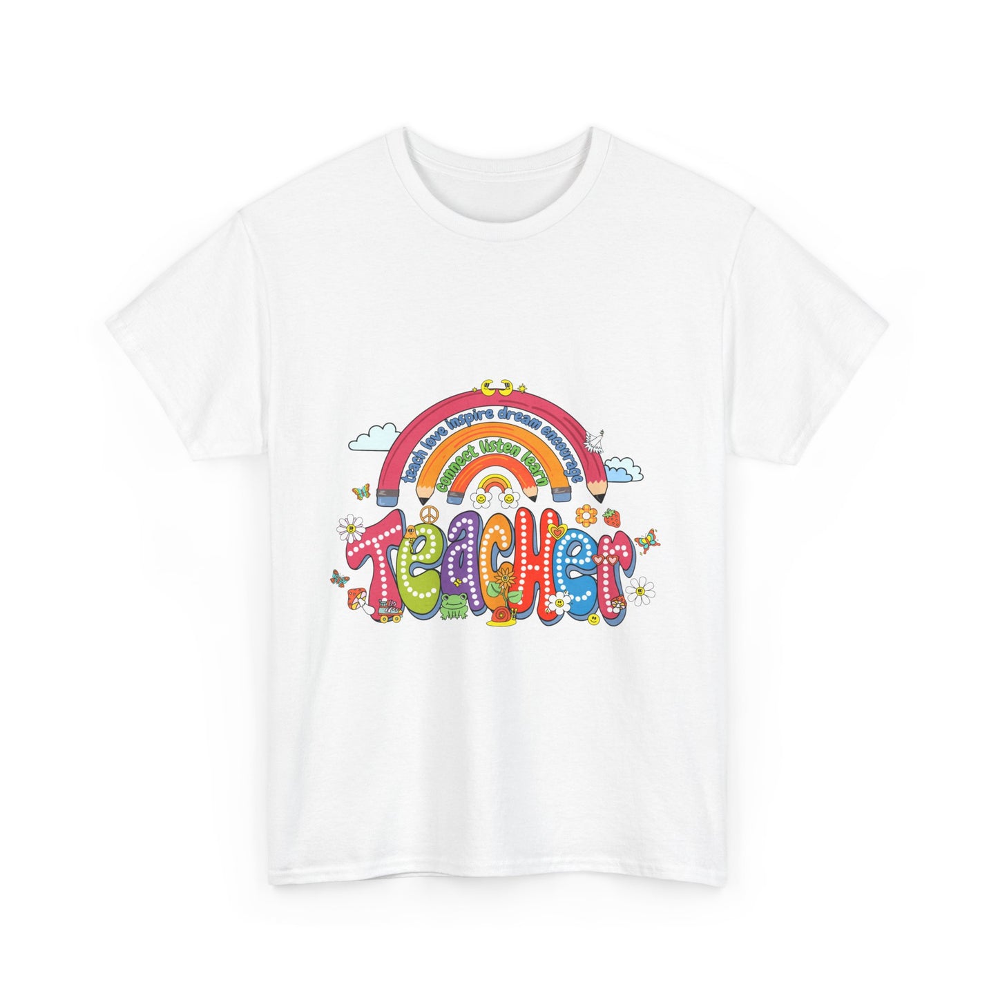 Teacher Rainbow Unisex Tee - Cute Design