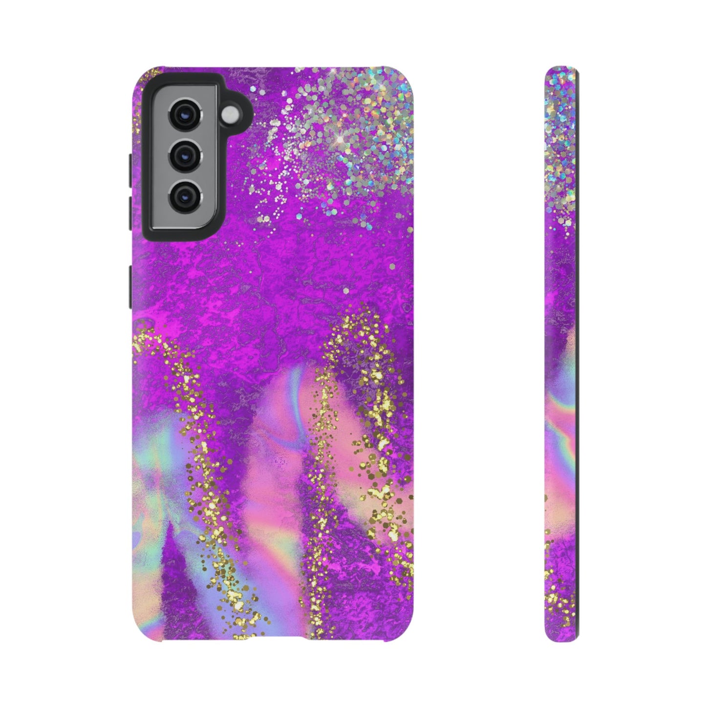 Purple galaxy swirl Iphone/Galaxy  Tough Case