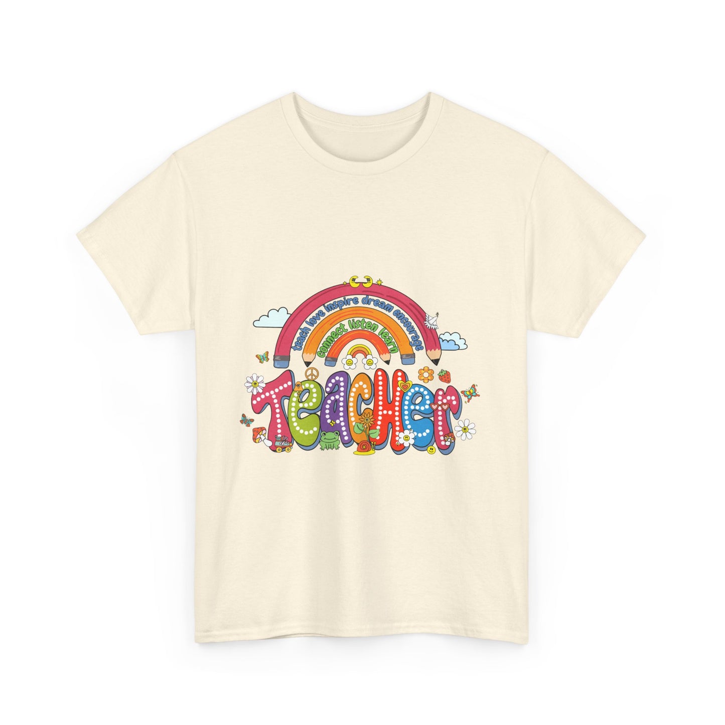 Teacher Rainbow Unisex Tee - Cute Design