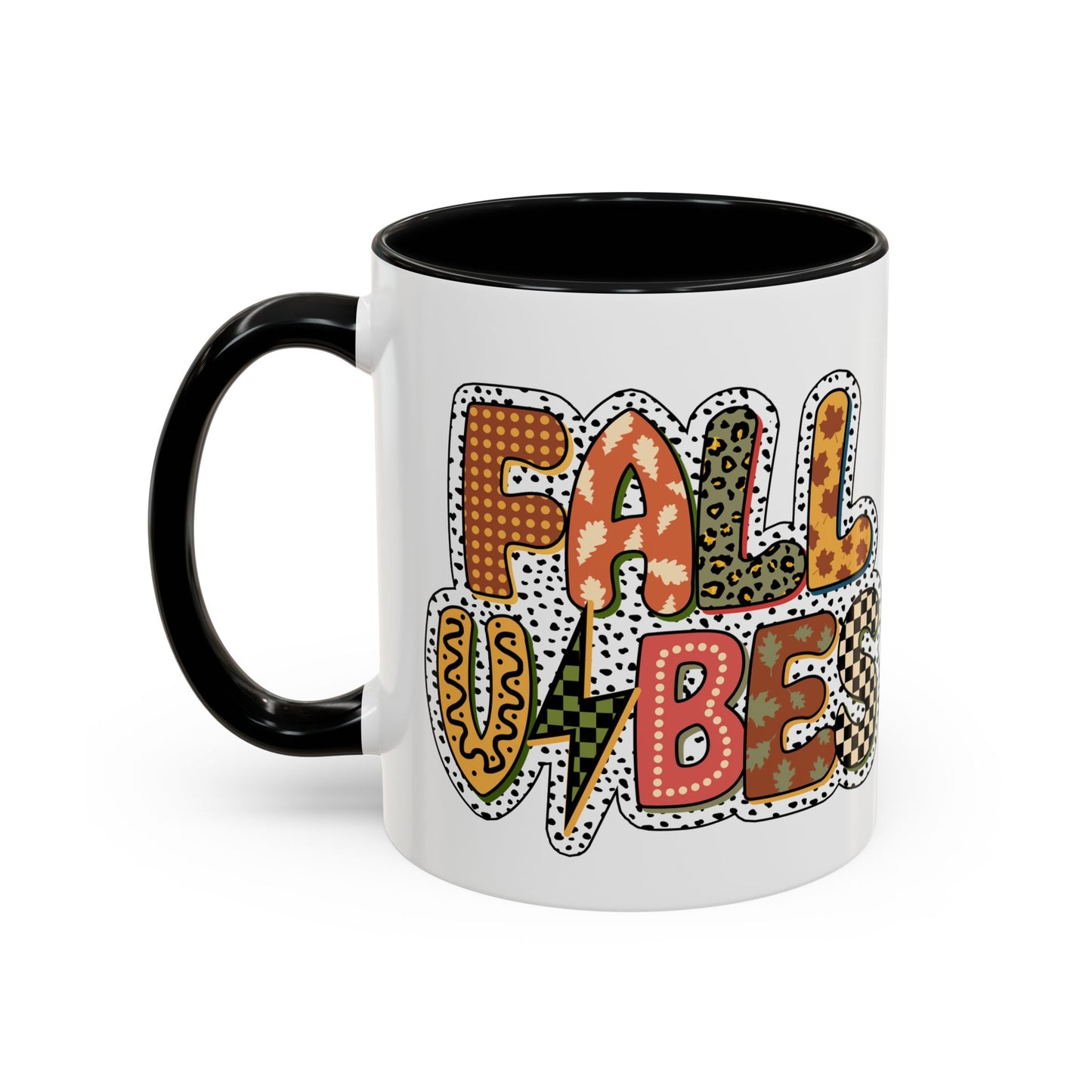 Fall Vibes Cute Accent Coffee Mug (11, 15oz)