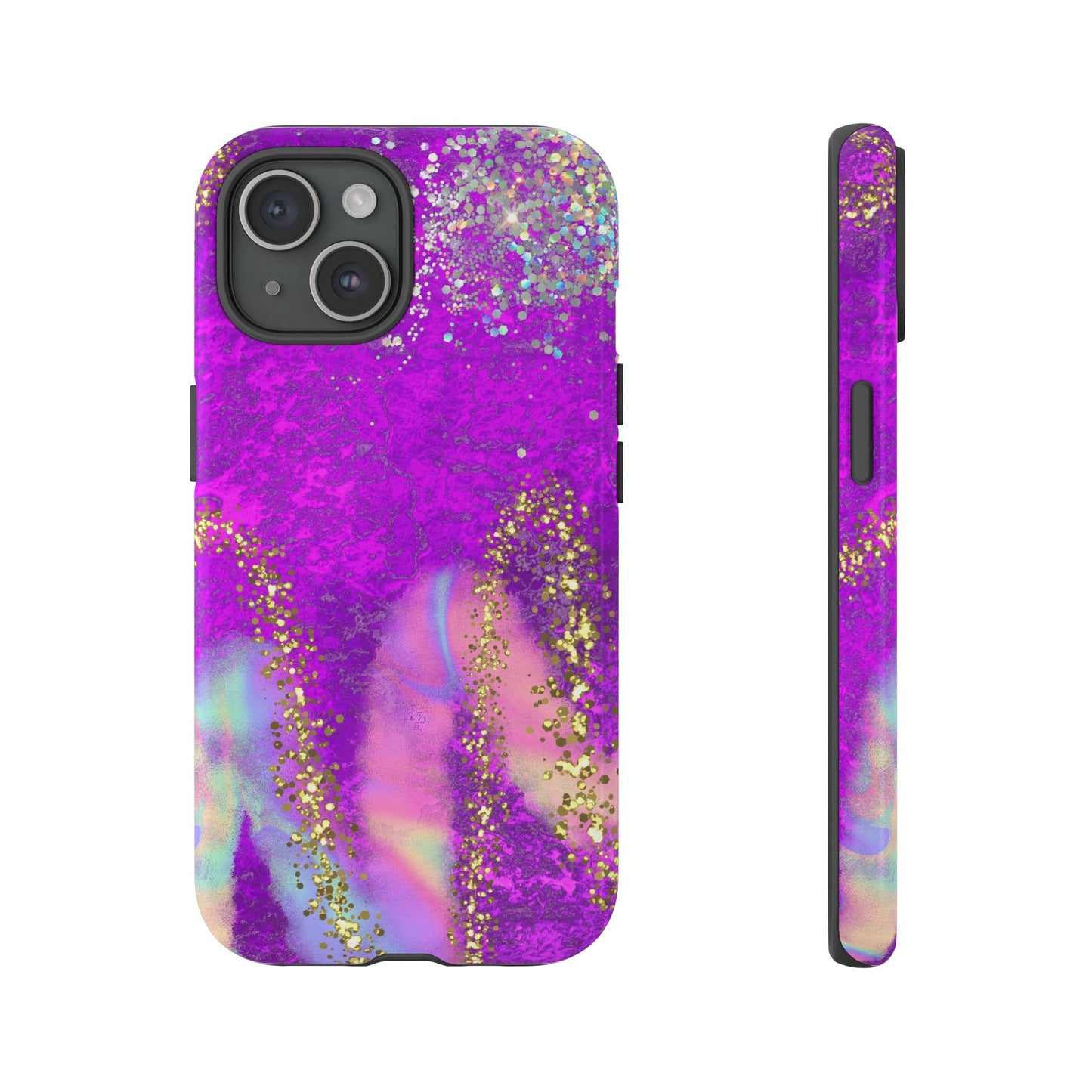 Purple galaxy swirl Iphone/Galaxy  Tough Case