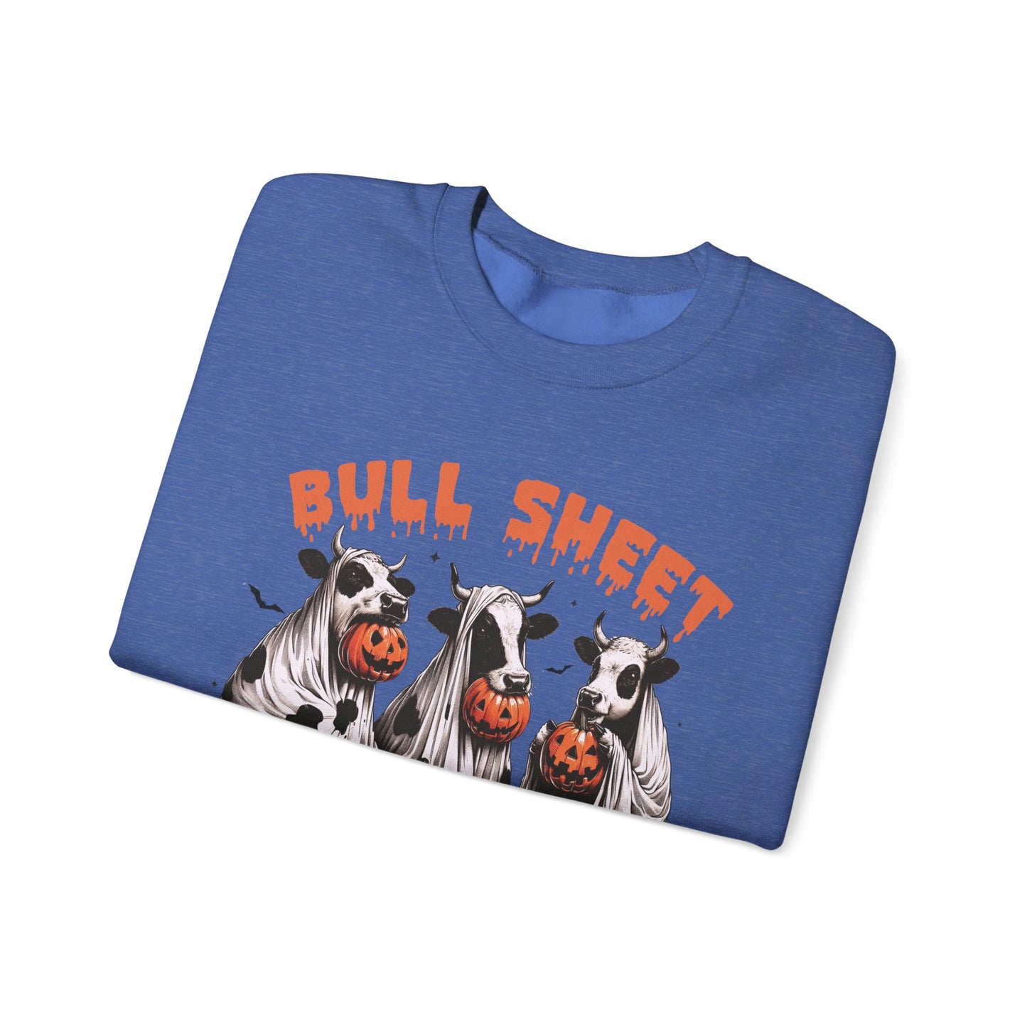 Bull Sheet Cow Lover Club sweat-Shirt, Funny Halloween Ghost Cow Shirt, Spooky Halloween Pumpkin Season Gift for Cow Lover, Cow Halloween Shirt