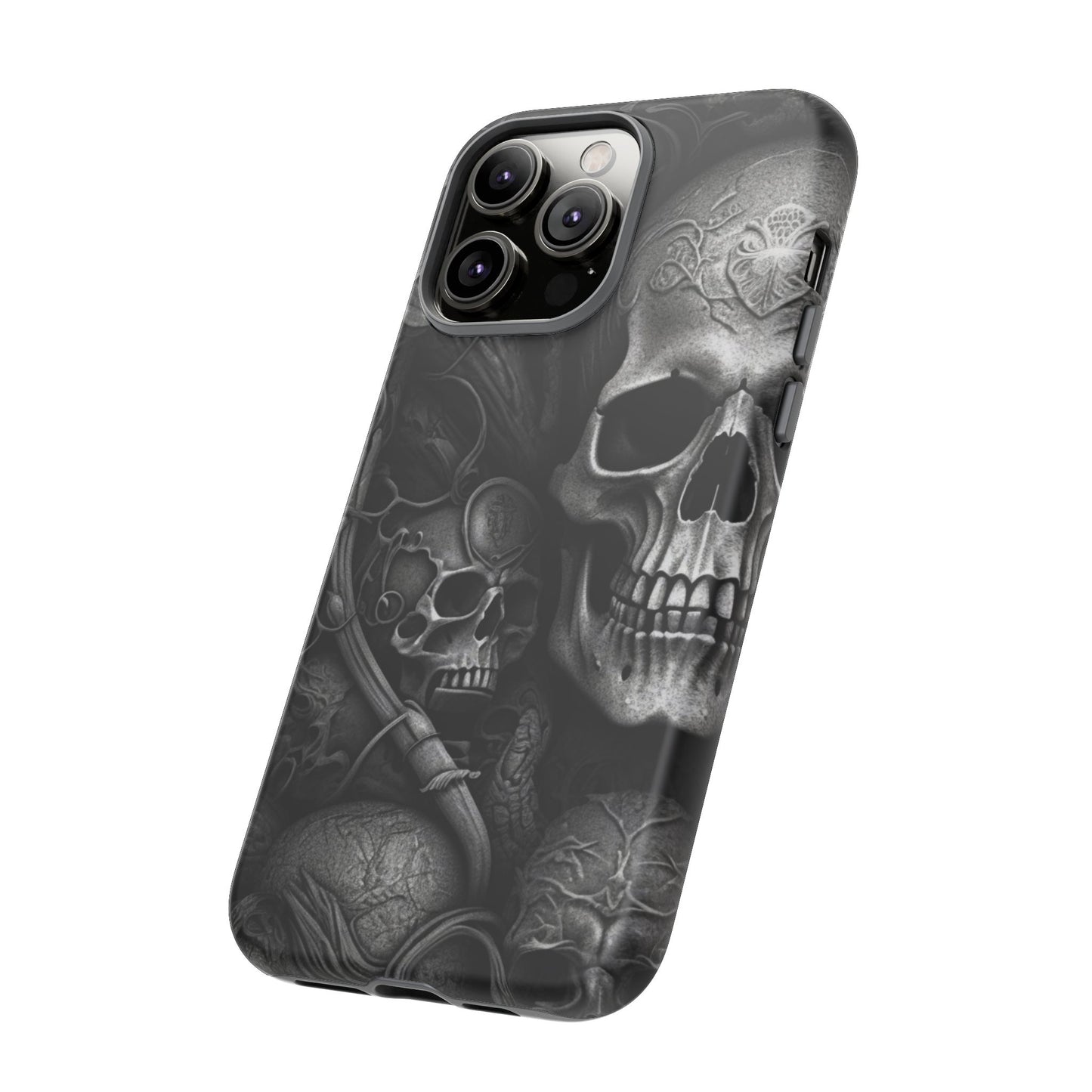 Black skull  Tough Cases