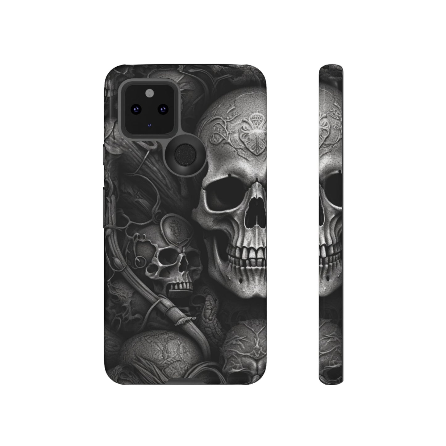 Black skull  Tough Cases