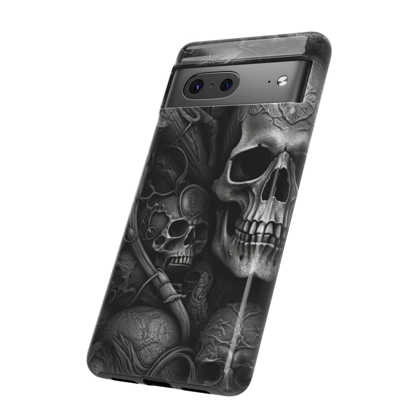 Black skull  Tough Cases