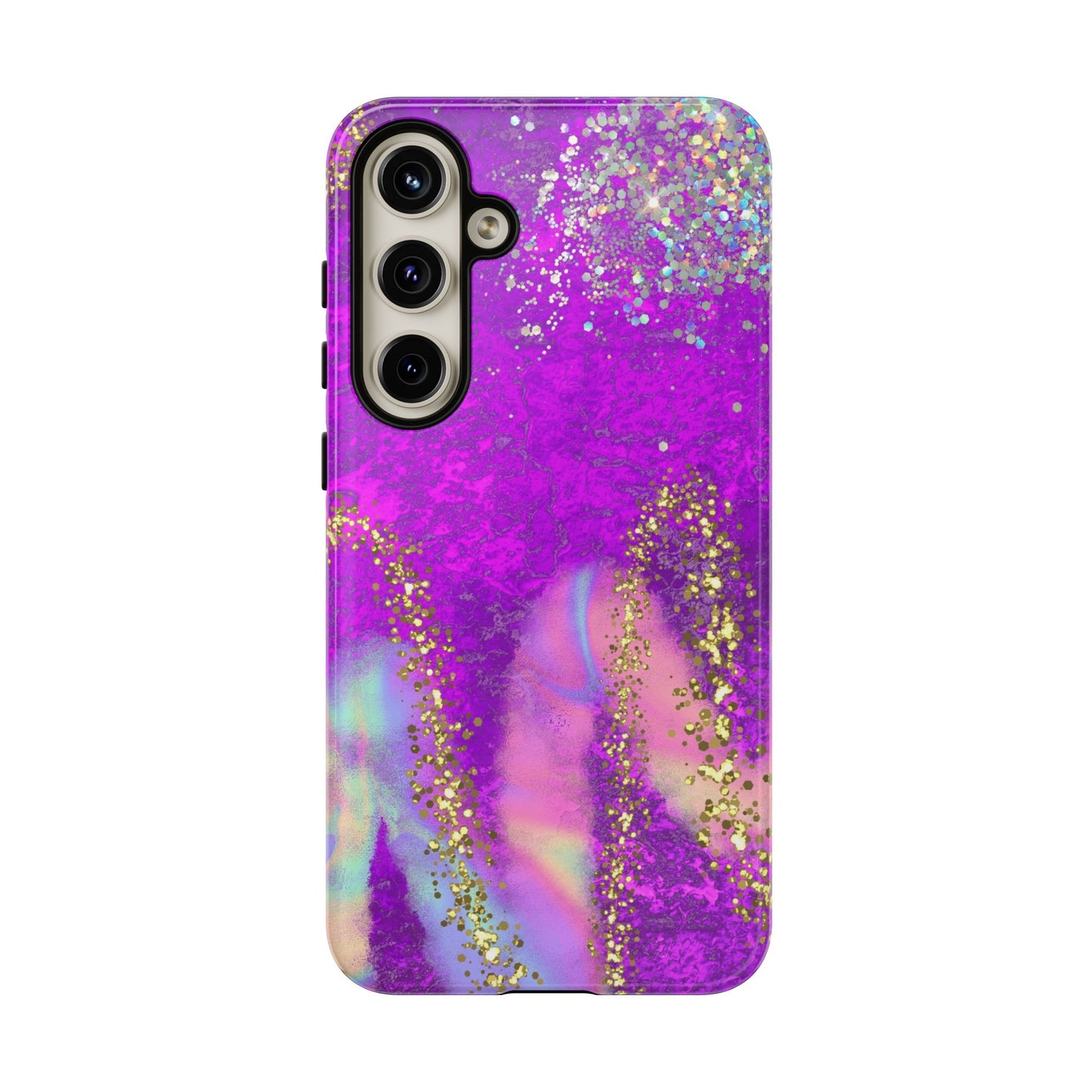 Purple galaxy swirl Iphone/Galaxy  Tough Case