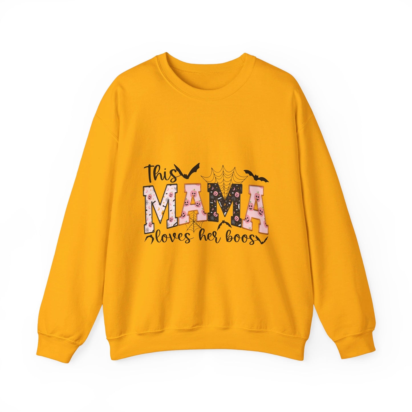 This Mama Loves Her Boos Halloween/ Fall Unisex Heavy Blend™ Crewneck Sweatshirt