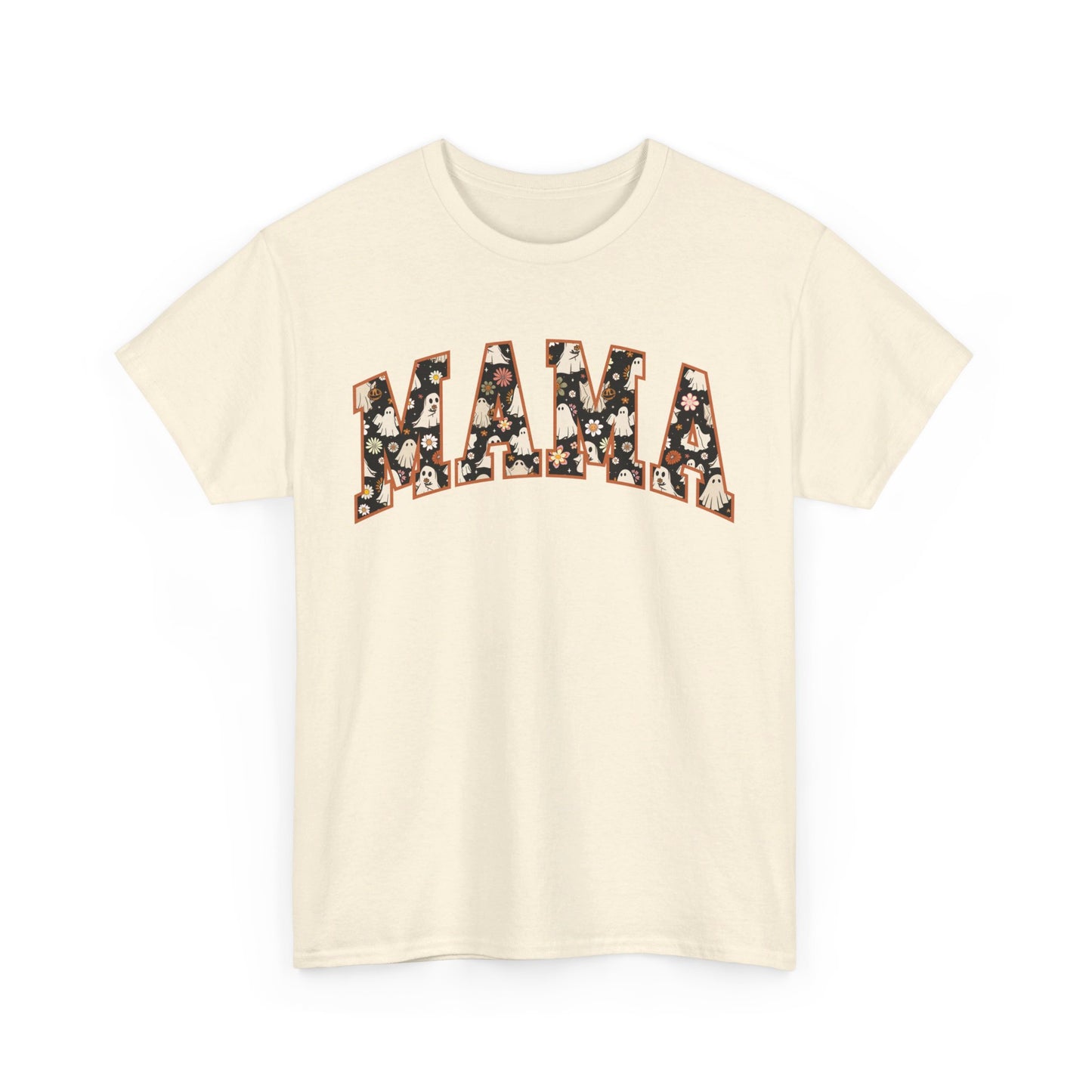 Mama Halloween fall T shirt cute  Cotton Tee