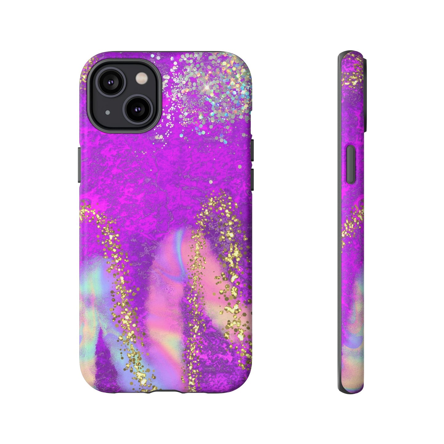 Purple galaxy swirl Iphone/Galaxy  Tough Case