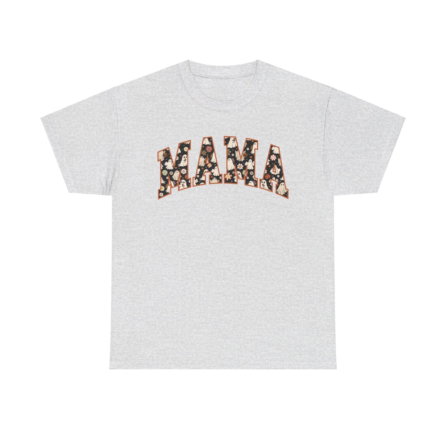 Mama Halloween fall T shirt cute  Cotton Tee