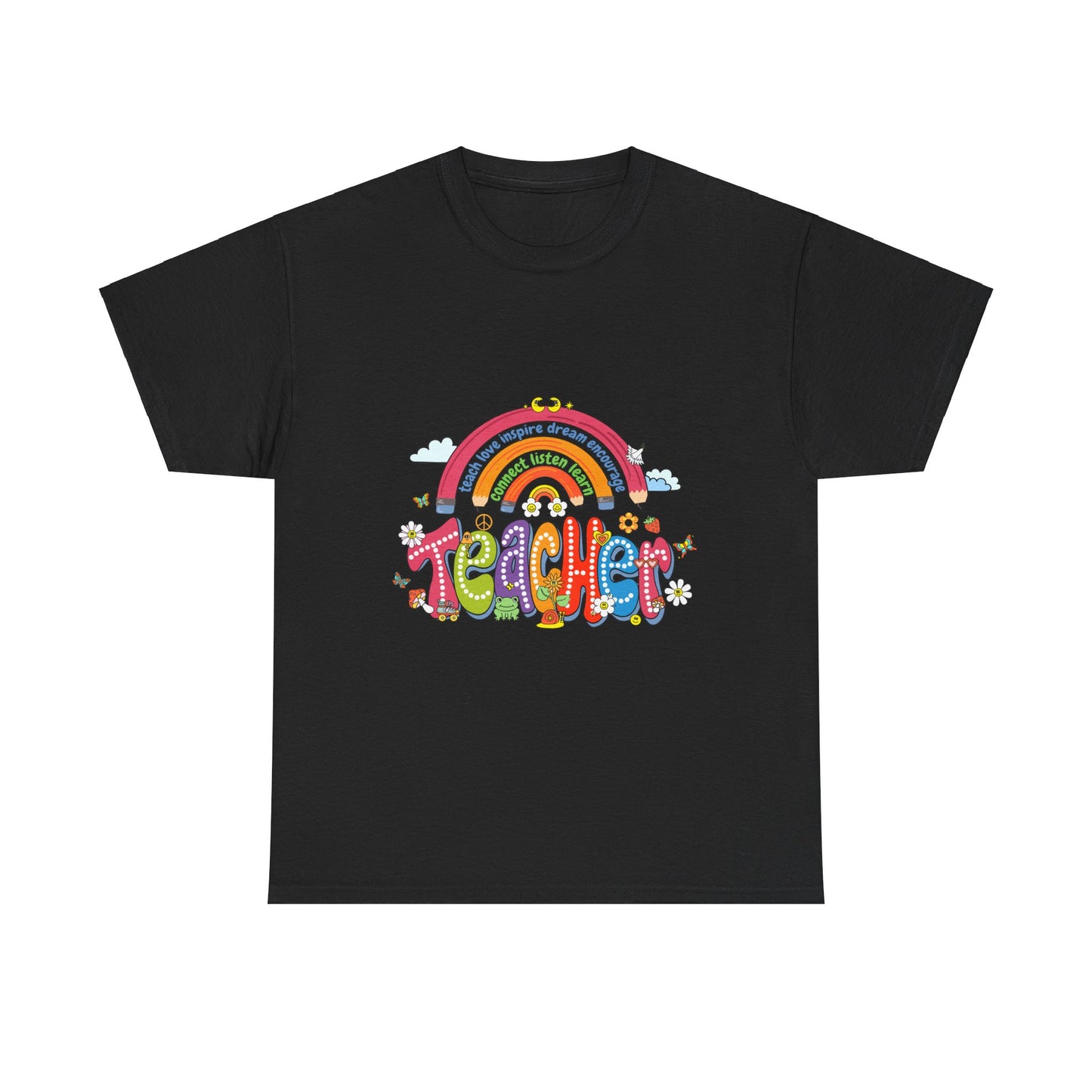 Teacher Rainbow Unisex Tee - Cute Design