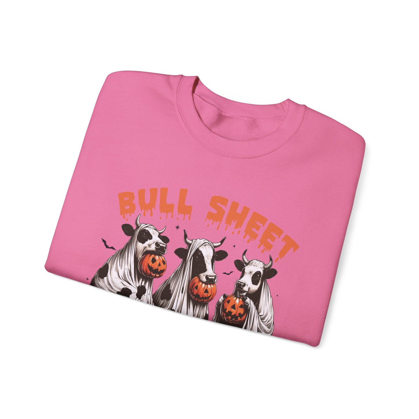 Bull Sheet Cow Lover Club sweat-Shirt, Funny Halloween Ghost Cow Shirt, Spooky Halloween Pumpkin Season Gift for Cow Lover, Cow Halloween Shirt