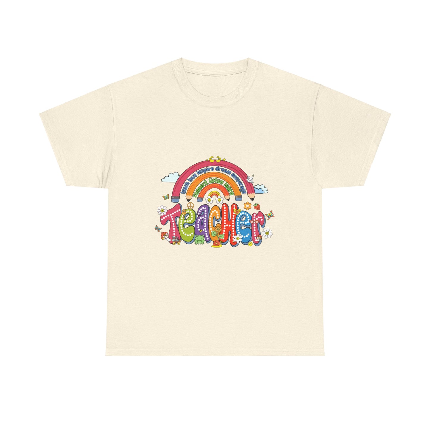 Teacher Rainbow Unisex Tee - Cute Design