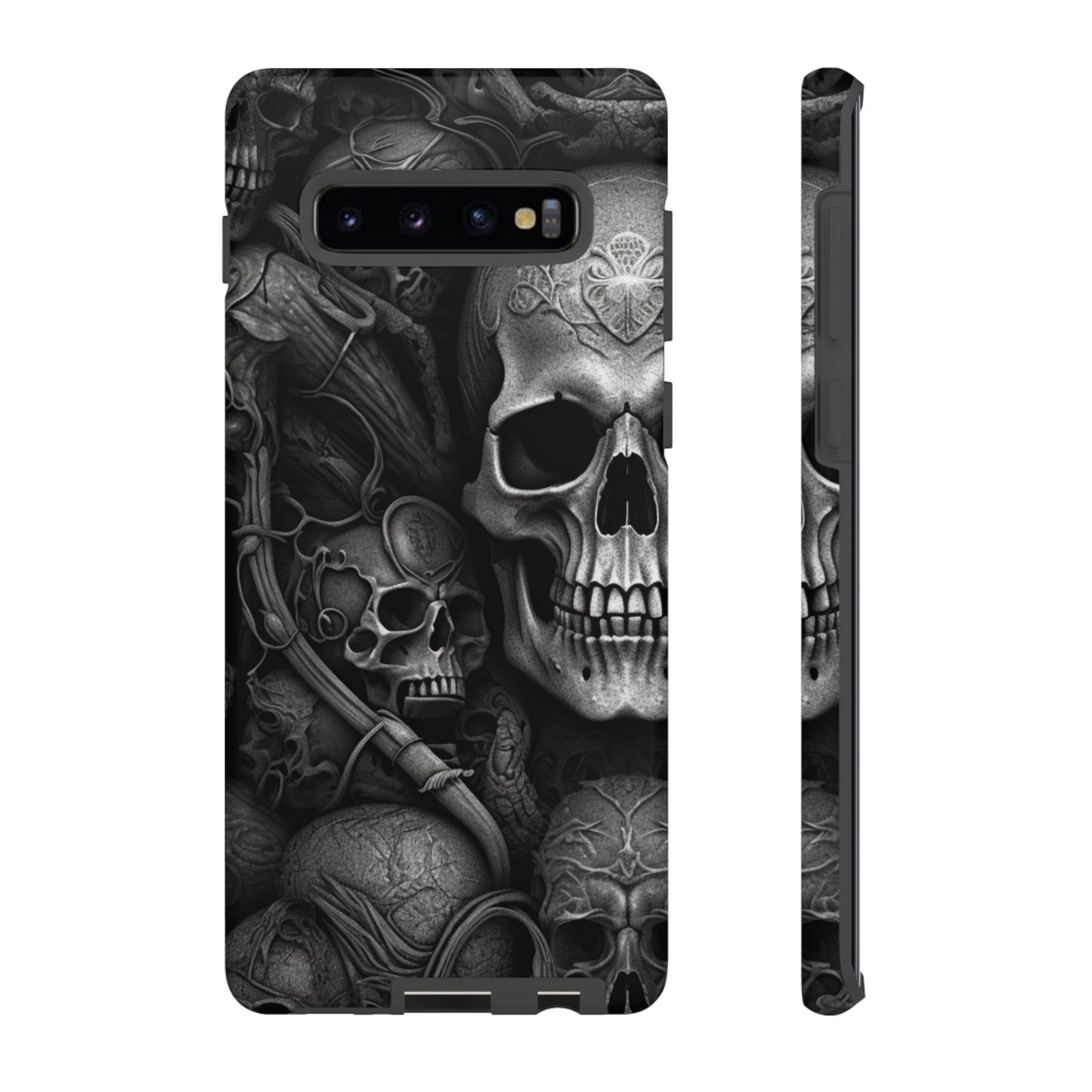 Black skull  Tough Cases