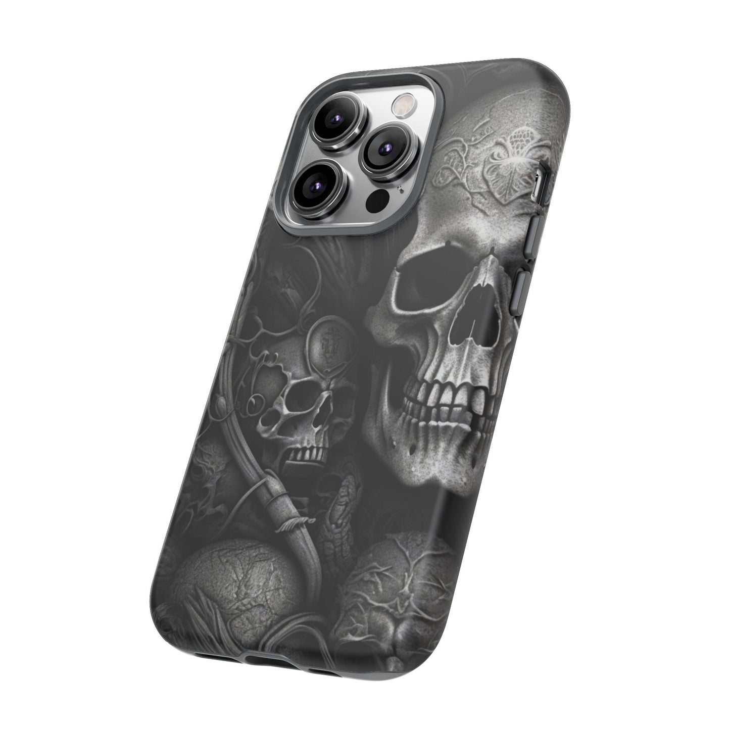 Black skull  Tough Cases