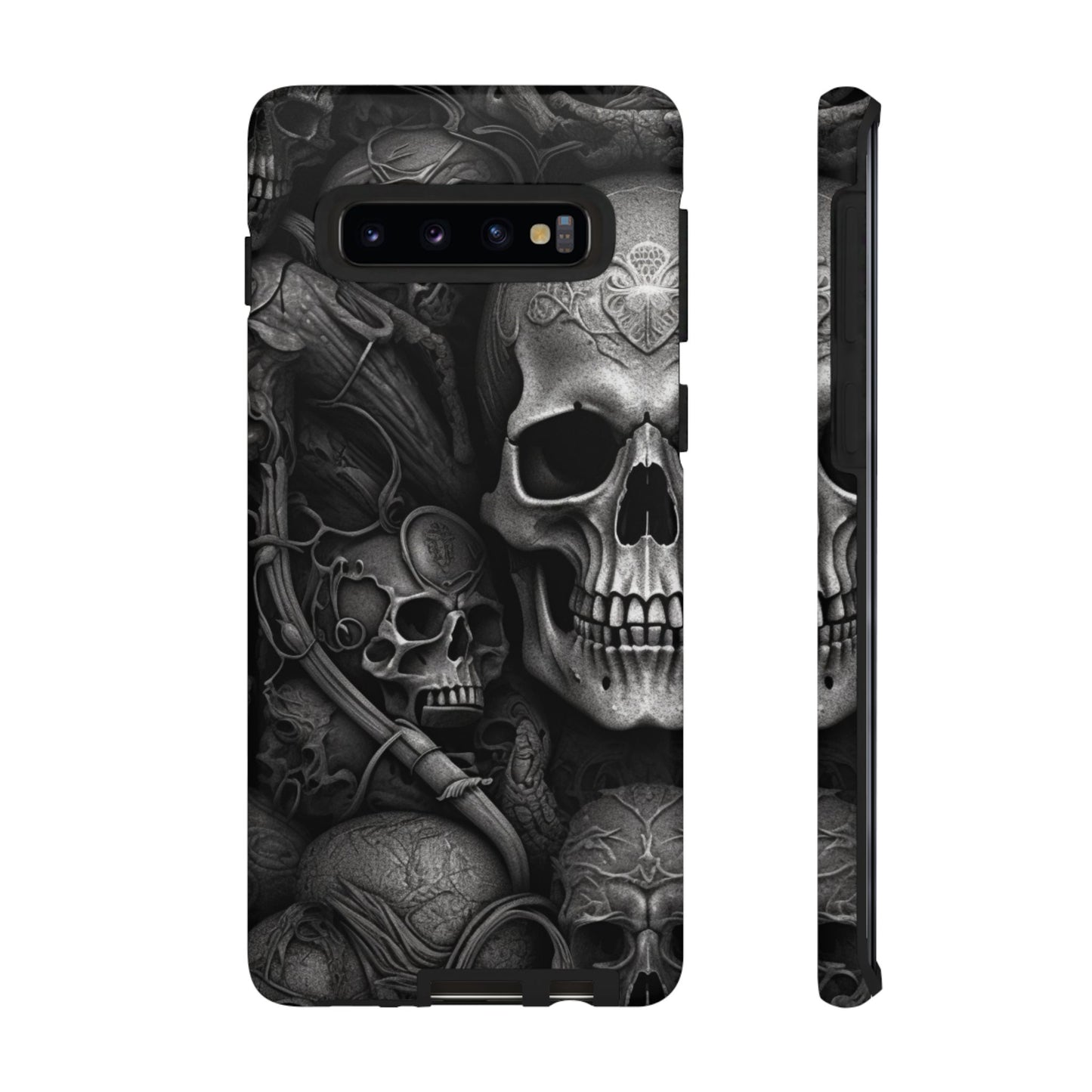 Black skull  Tough Cases