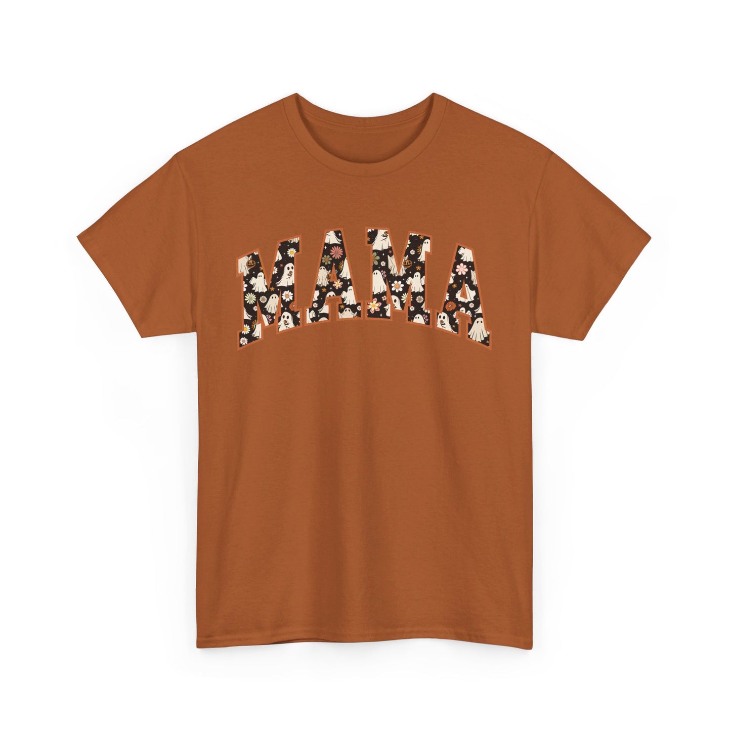 Mama Halloween fall T shirt cute  Cotton Tee