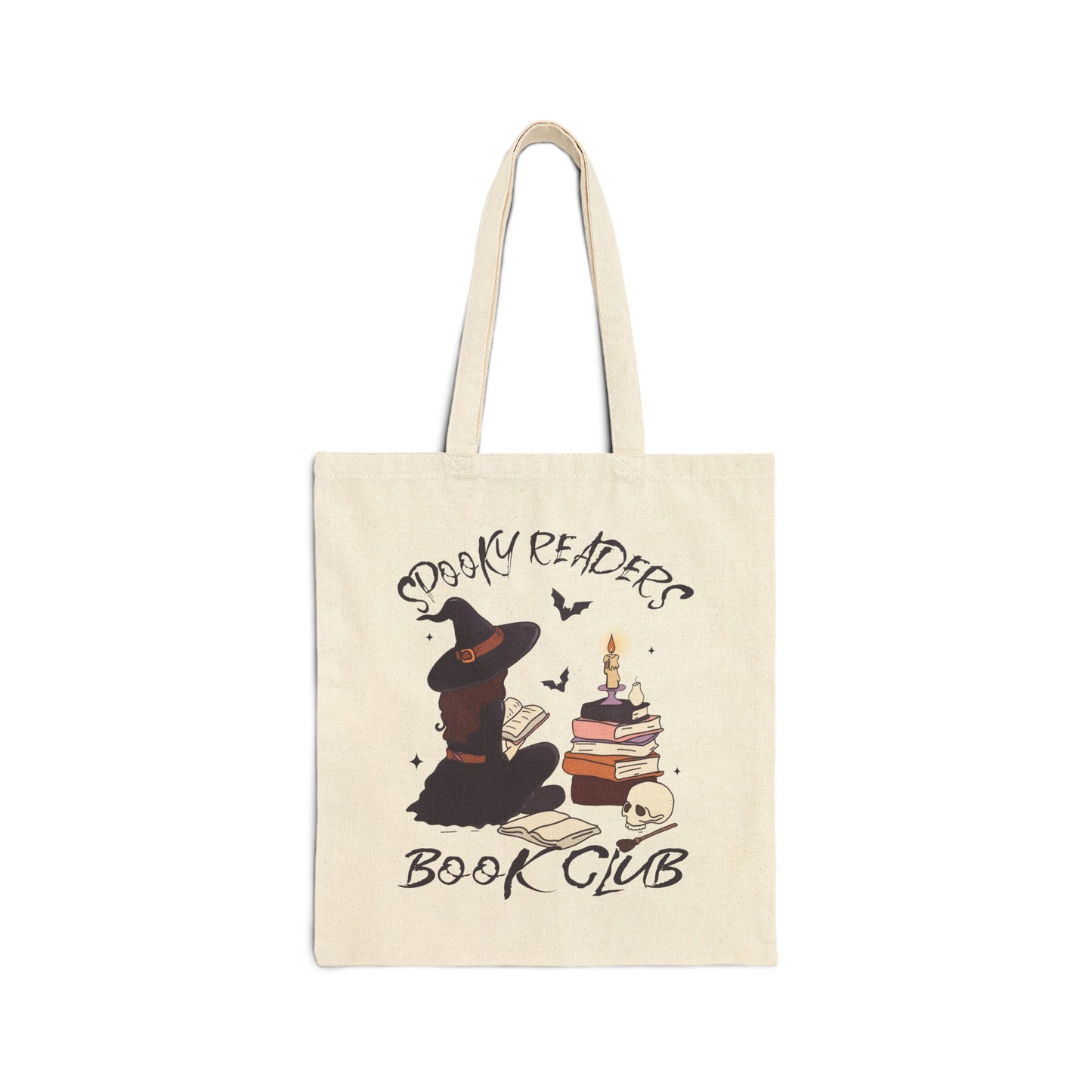 Spooky Readers Book Club Cotton Canvas Tote Bag